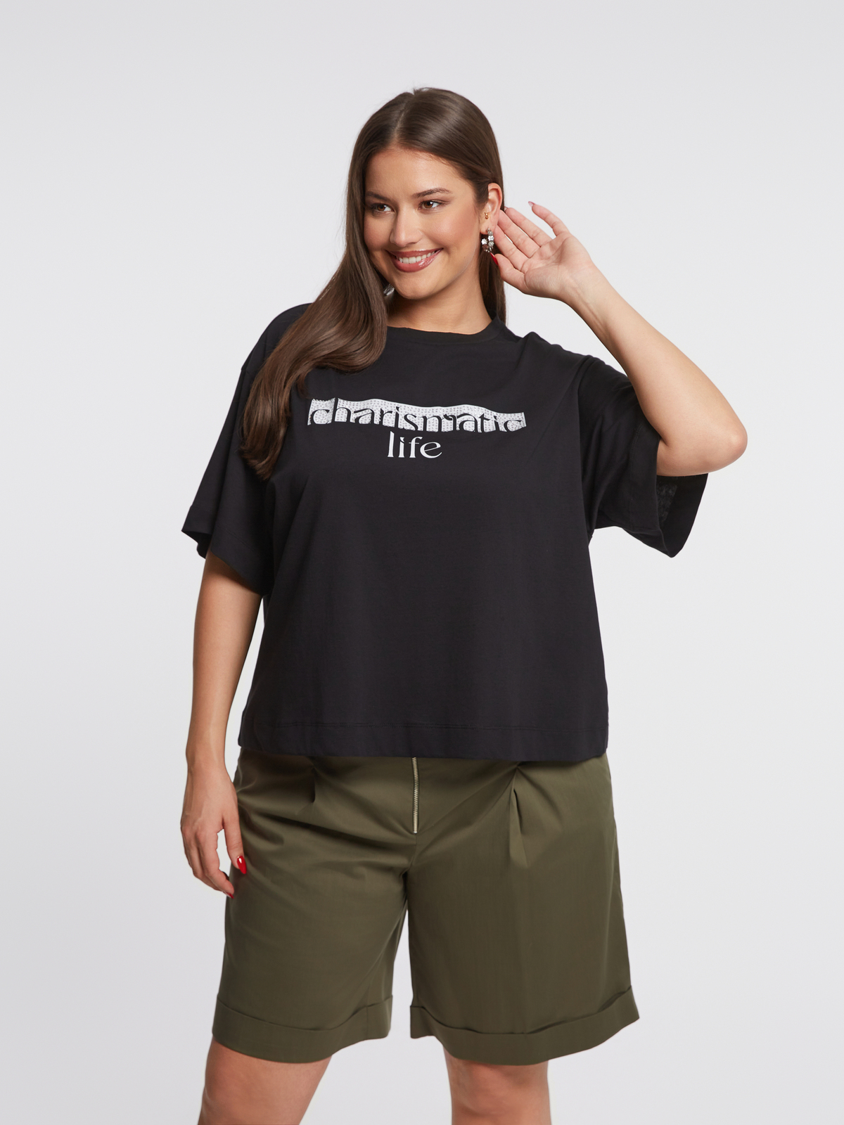 Βαμβακερή μπλούζα t-shirt "Charismatic Life" φωτογραφία