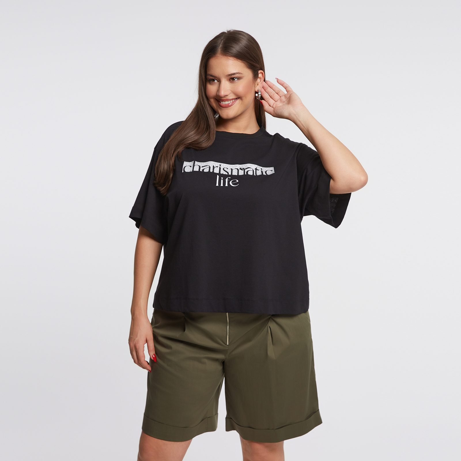 MAT FASHION Βαμβακερή μπλούζα t-shirt "Charismatic Life"