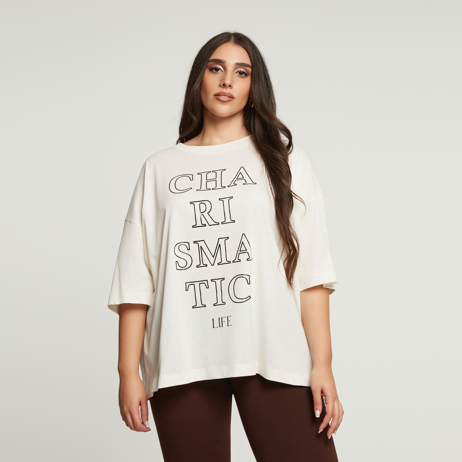 MAT FASHION Βαμβακερή μπλούζα t-shirt "Charismatic Life"