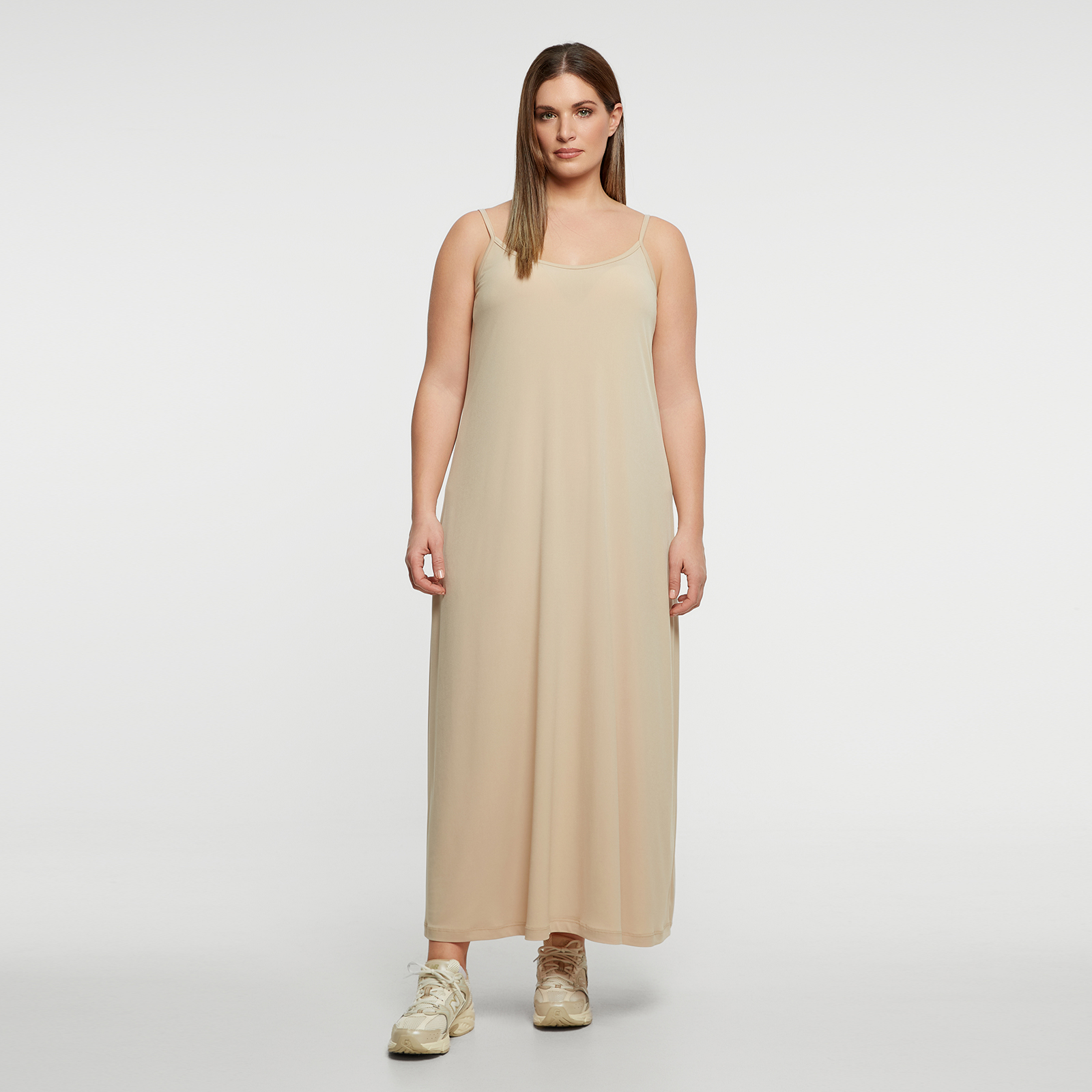 MAT FASHION Basic αμάνικο φόρεμα super jersey