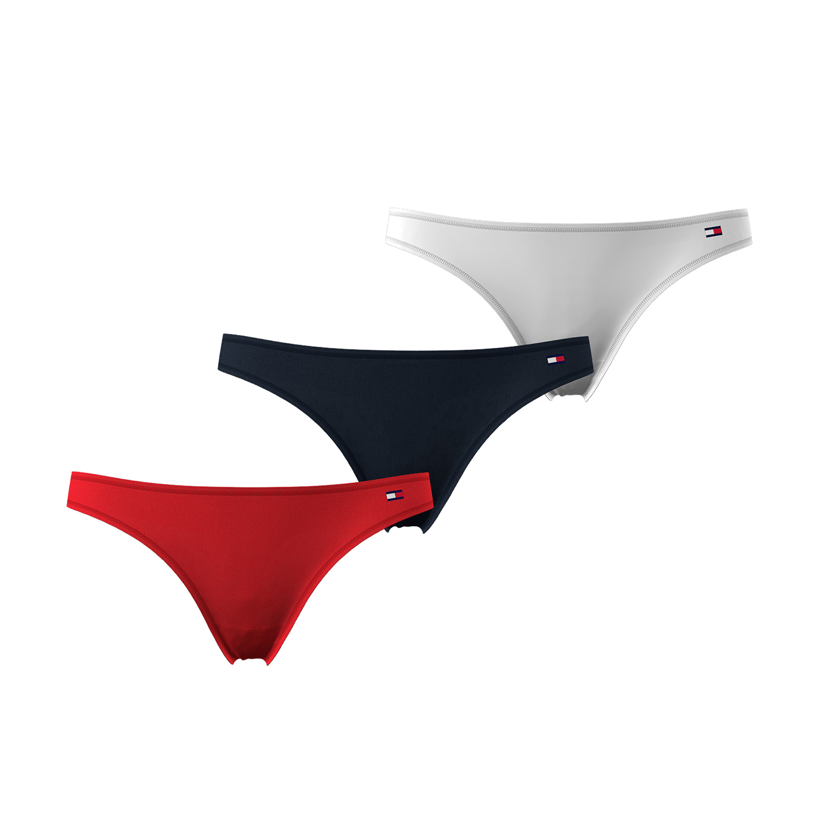 TOMMY HILFIGER Σετ 3 τεμάχια Σλιπ Thong Βαμβακερά