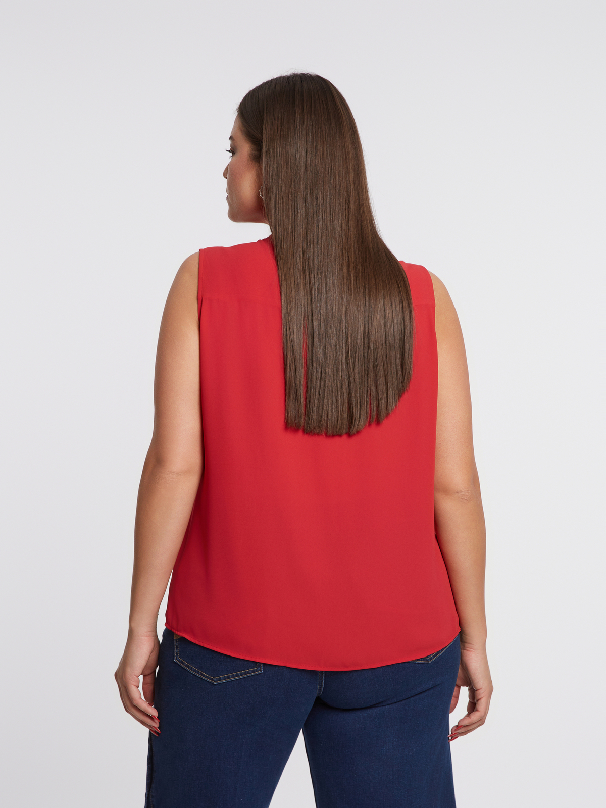 Αμάνικη μπλούζα με βολάν φωτογραφία