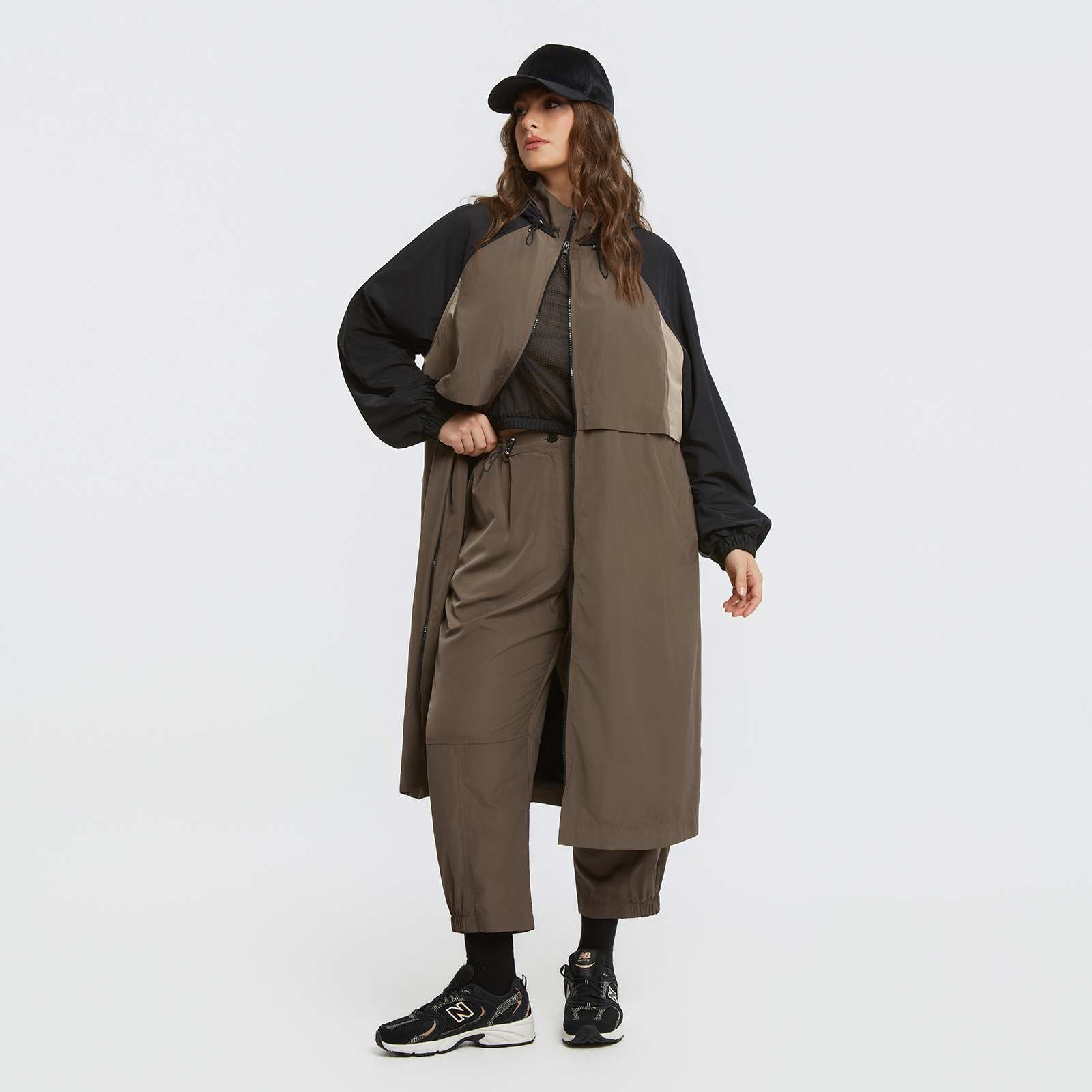 Taffeta carrot pants