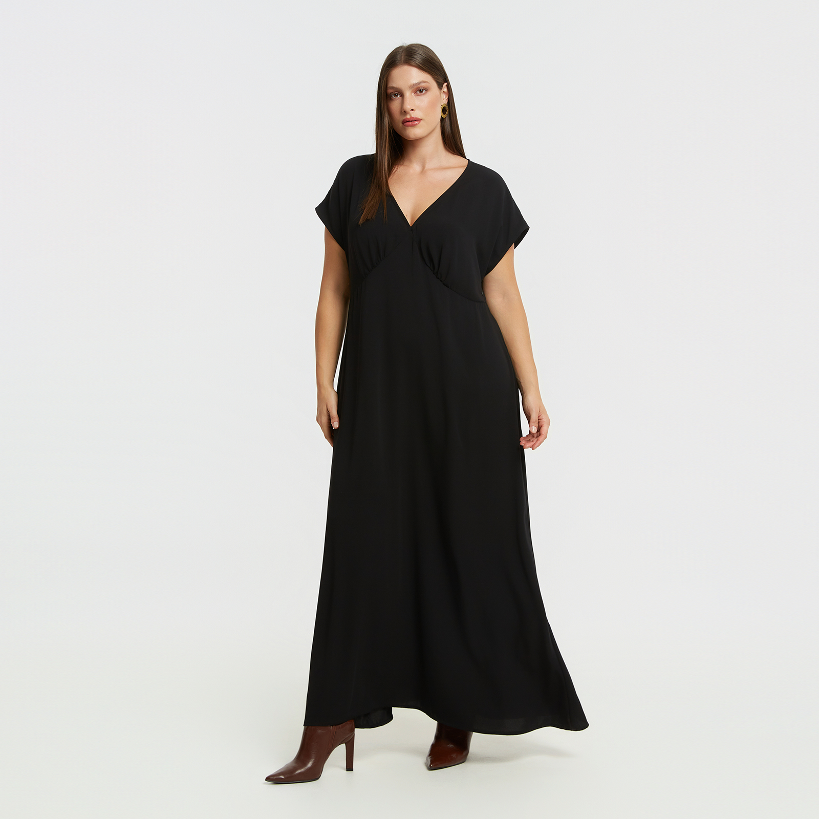 MAT FASHION Maxi φόρεμα με V-ντεκολτέ