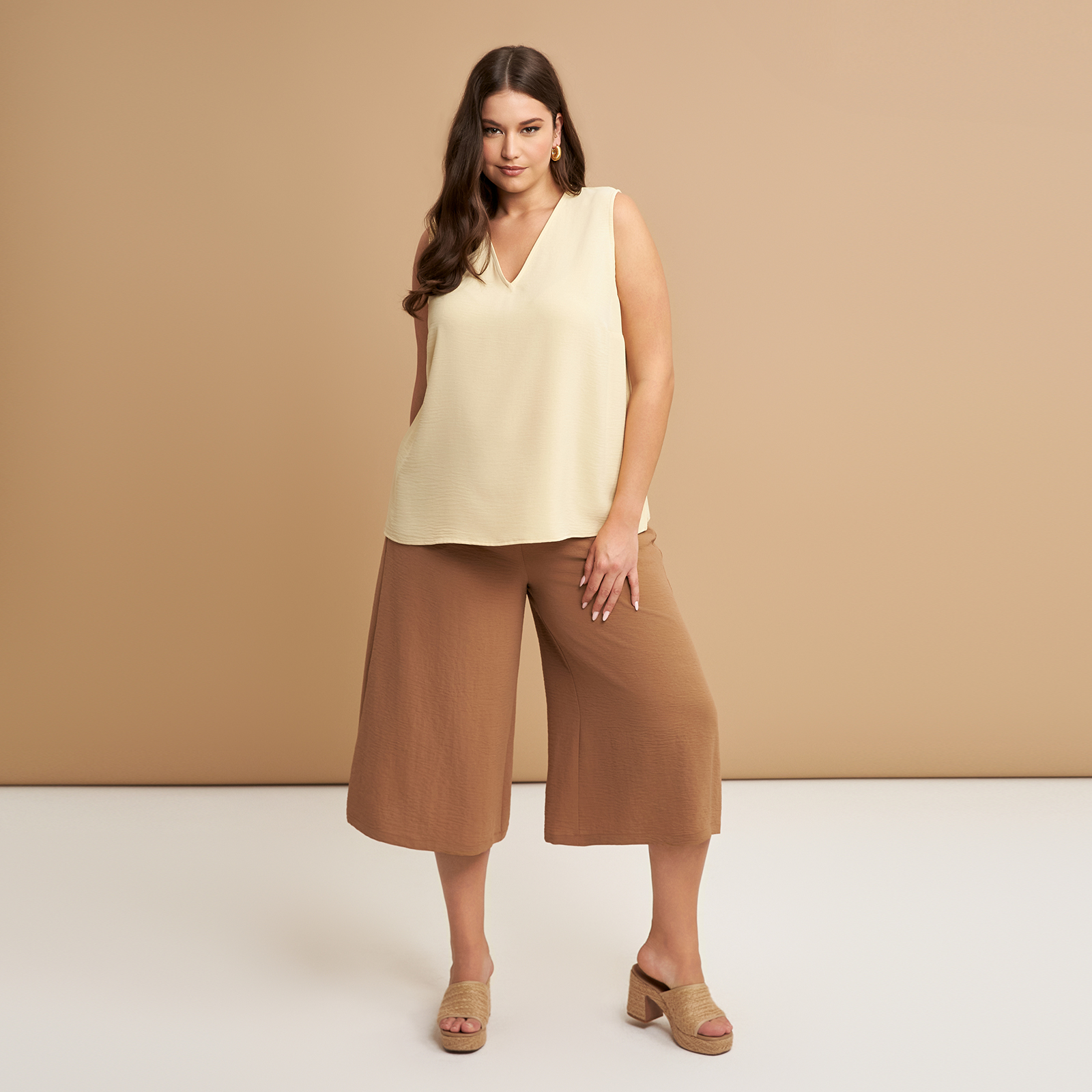 MAT FASHION Μπλούζα αμάνικη κρεπ airwashed
