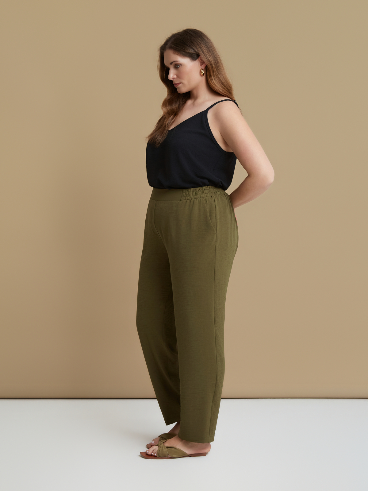  Tapered παντελόνι κρεπ airwashed - 4