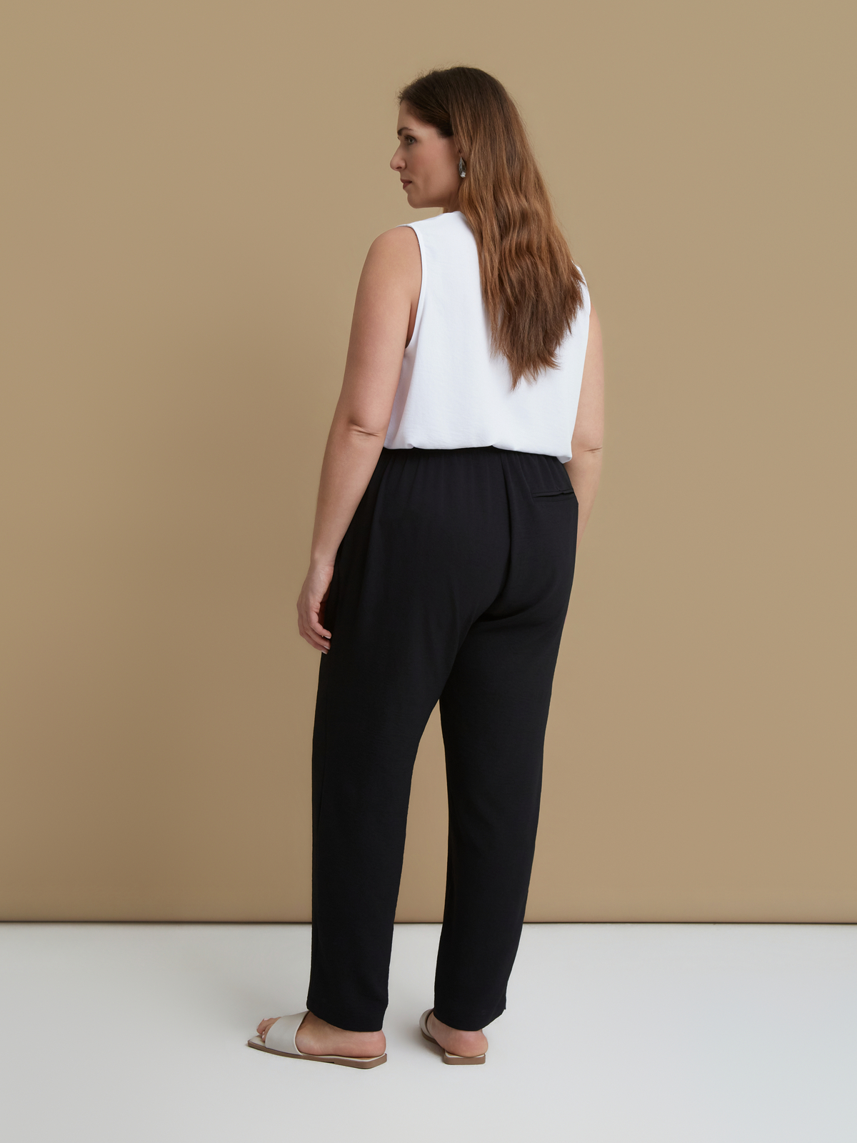  Tapered παντελόνι κρεπ airwashed - 6