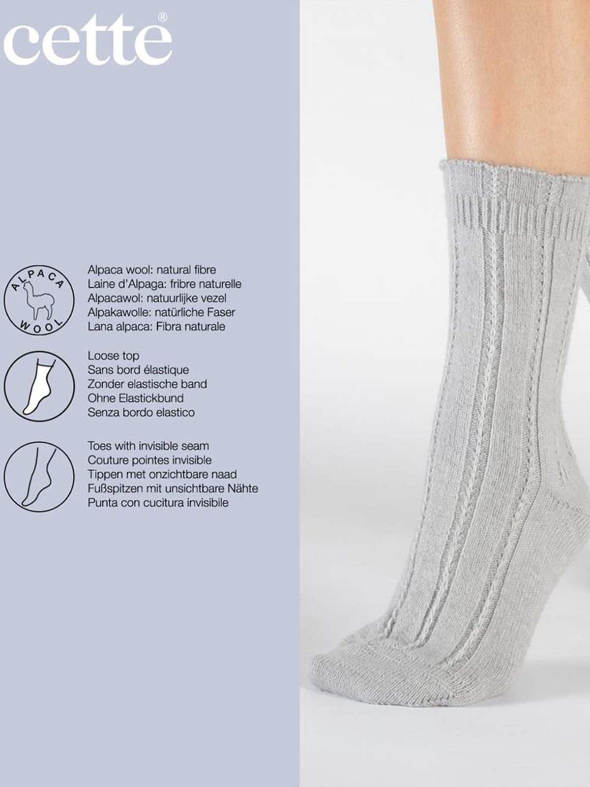 Κάλτσες πλεκτές alpaca | 2 Ζευγάρια φωτογραφία