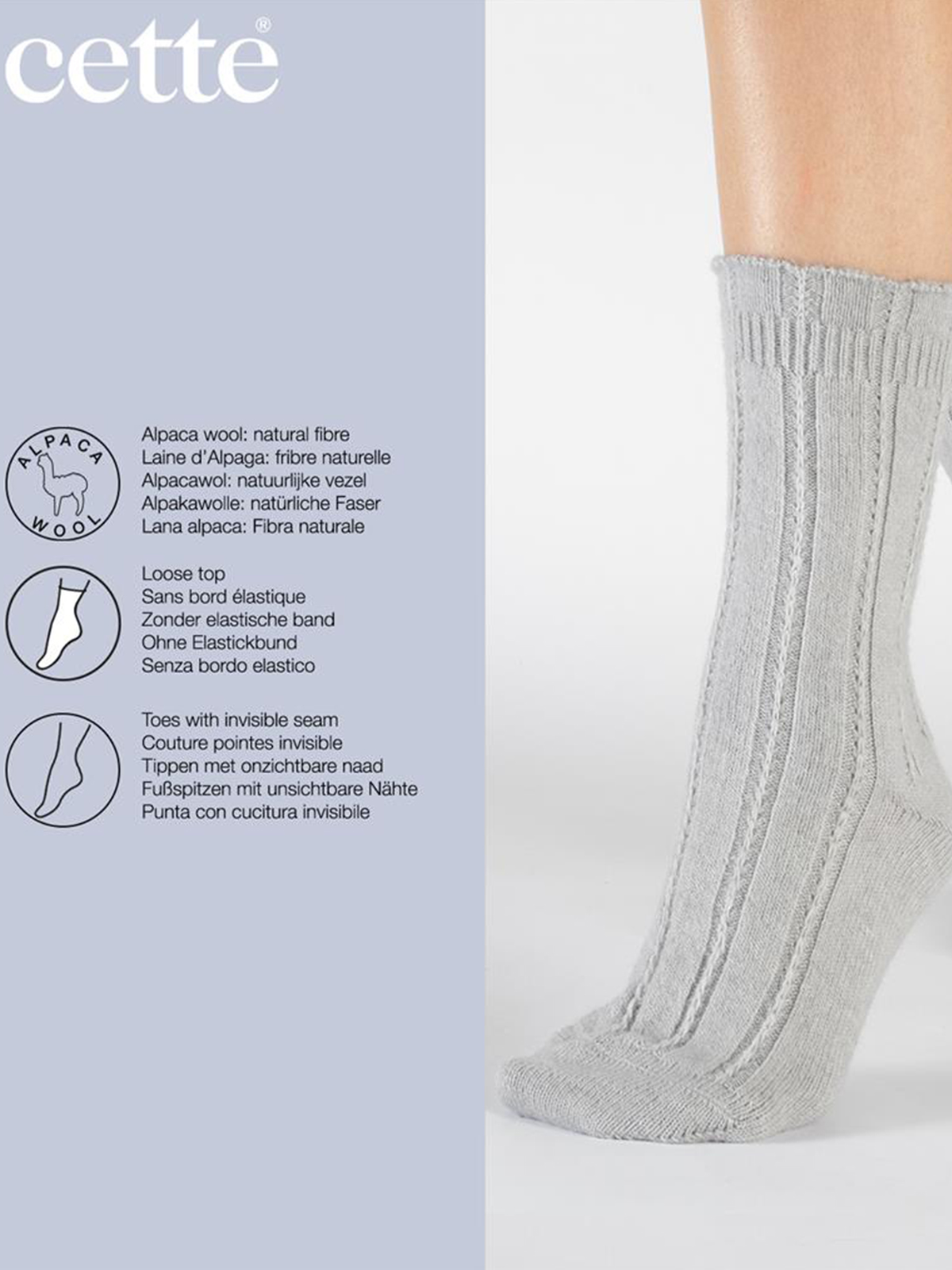 Κάλτσες πλεκτές alpaca | 2 Ζευγάρια φωτογραφία