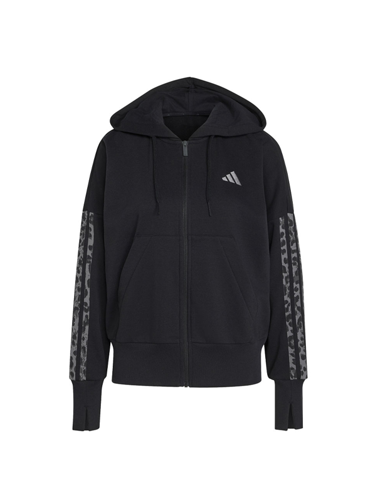Ζακέτα Animal Print 3-Stripes Full-Zip Fleece Hoodie