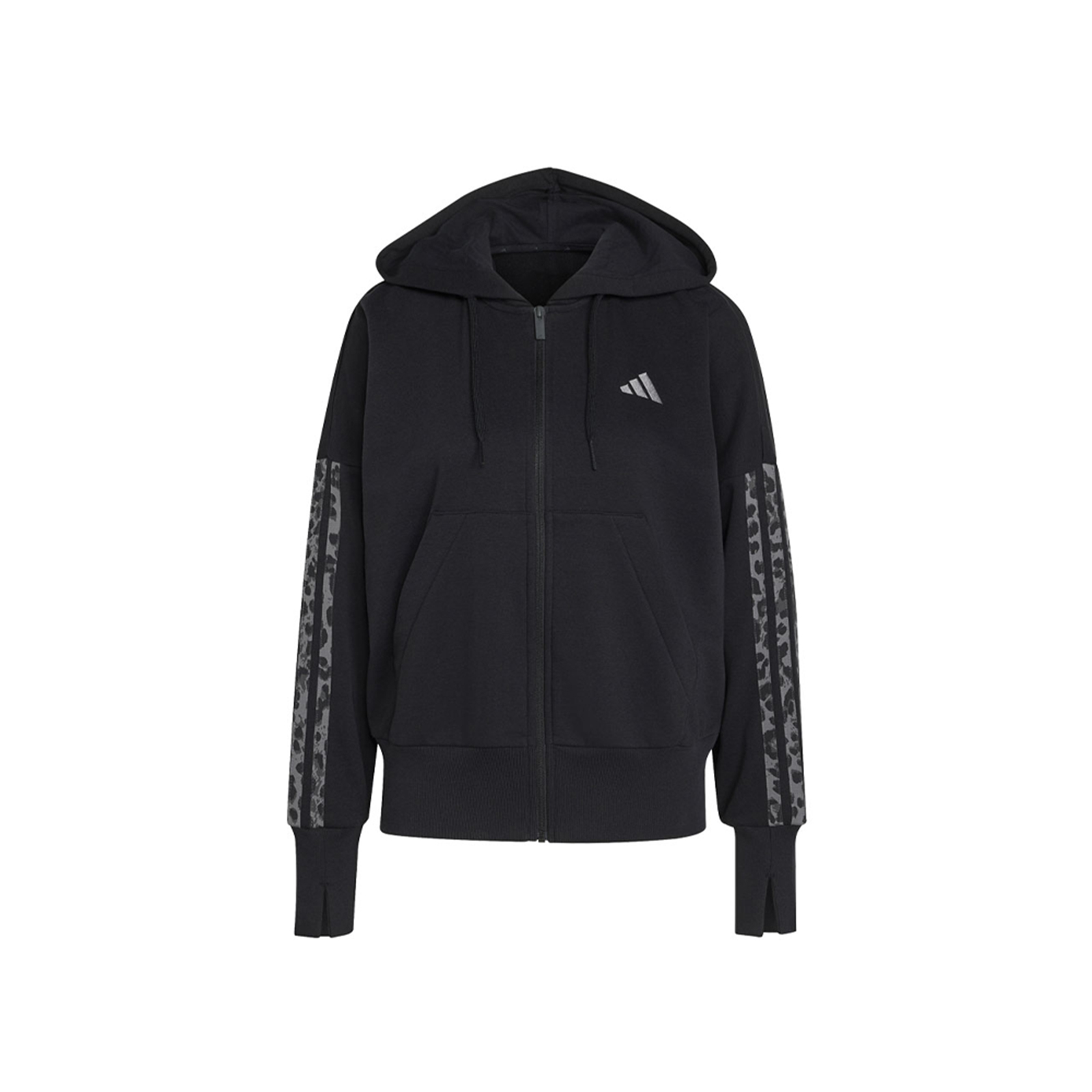 Ζακέτα Animal Print 3-Stripes Full-Zip Fleece Hoodie