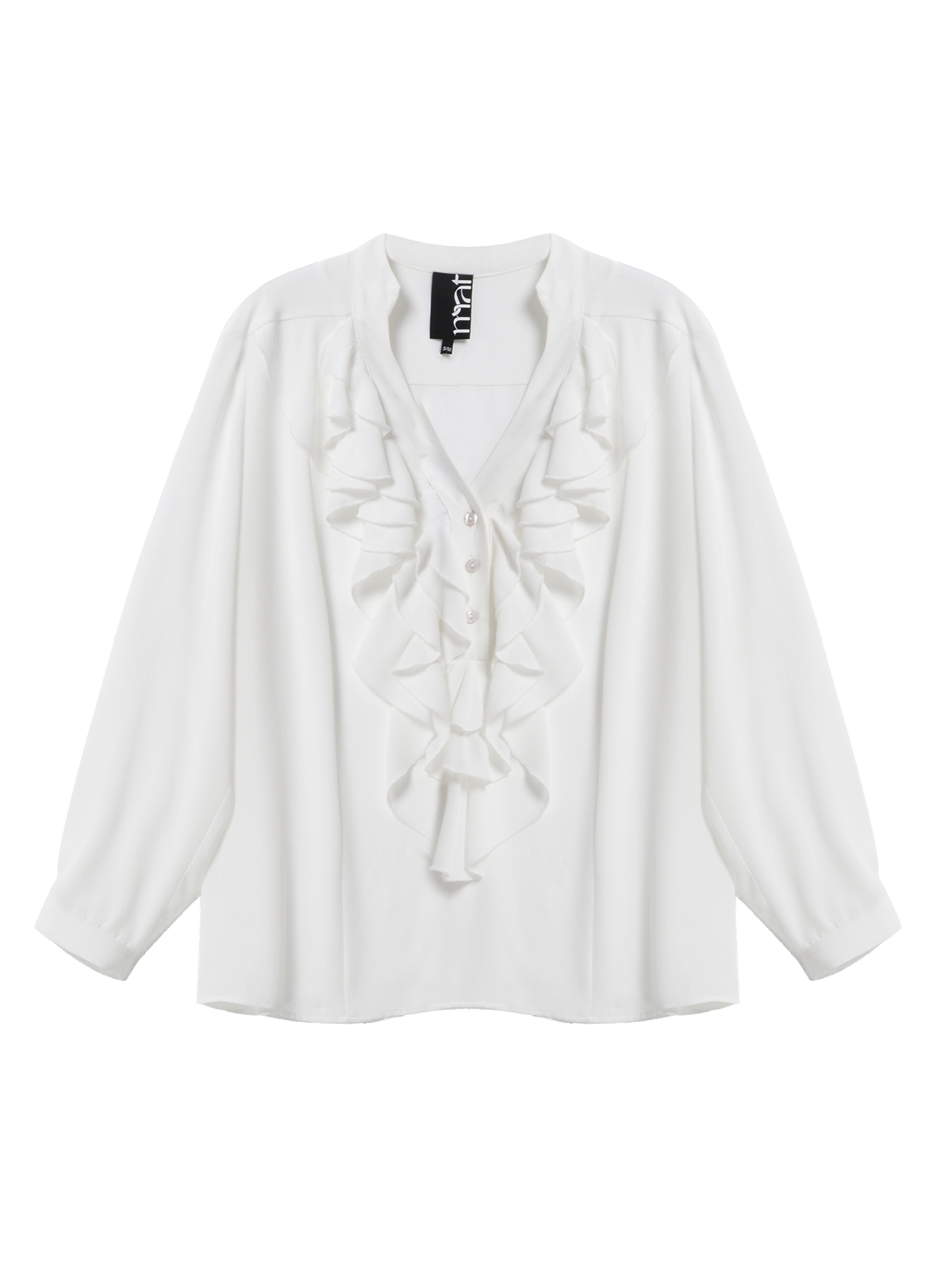 Μακρυμάνικη μπλούζα με βολάν φωτογραφία