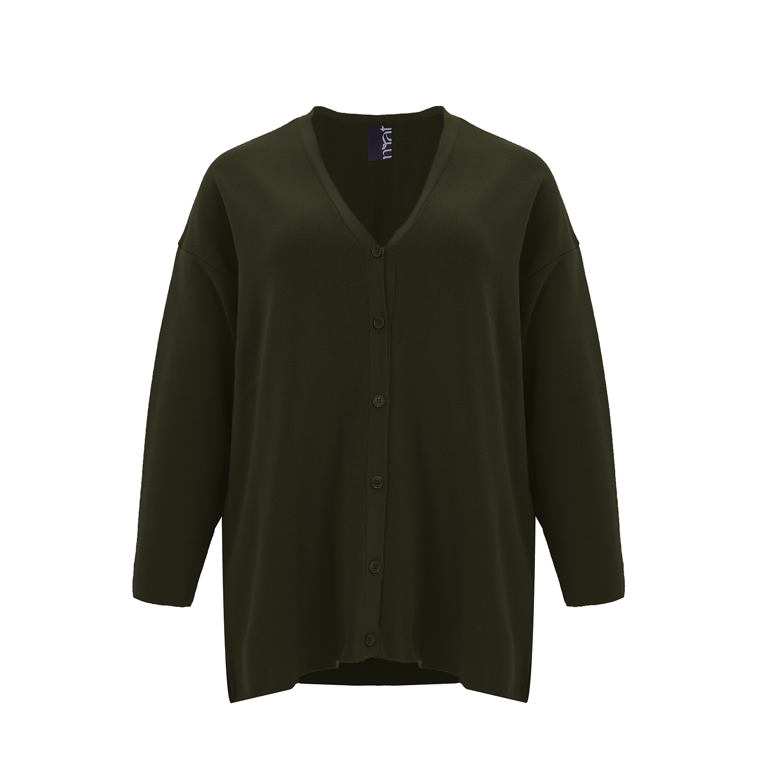 MAT FASHION Basic πλεκτή ζακέτα με κουμπιά