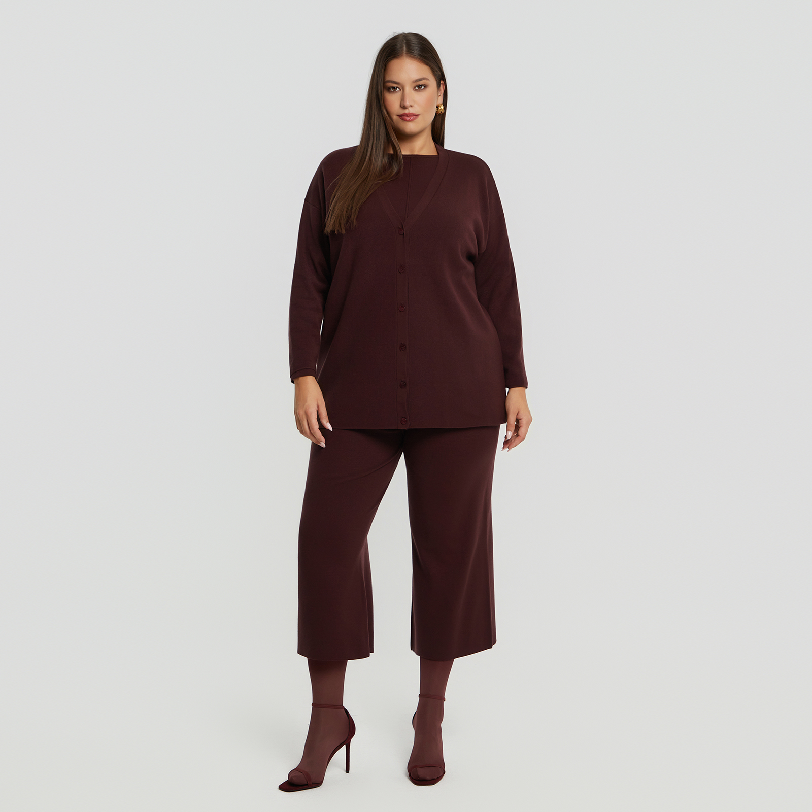 MAT FASHION Basic πλεκτή ζακέτα με κουμπιά