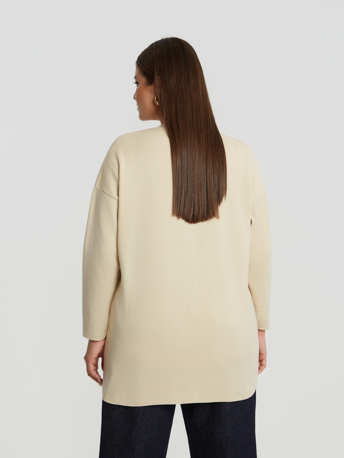 Basic πλεκτή ζακέτα με κουμπιά φωτογραφία