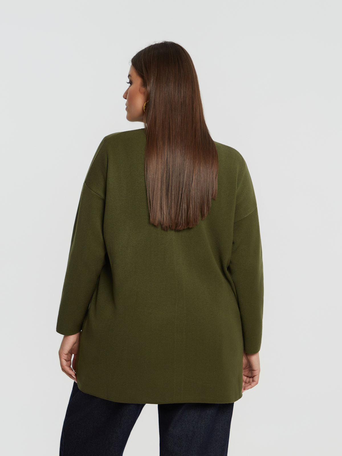 Basic πλεκτή ζακέτα με κουμπιά φωτογραφία