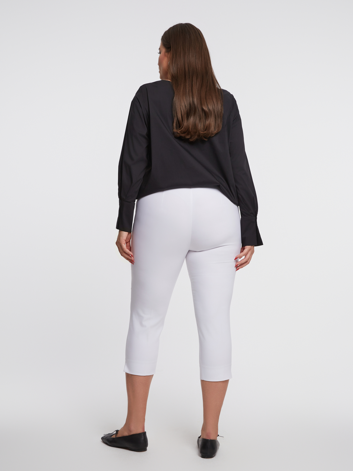 Basic βαμβακερό παντελόνι κάπρι φωτογραφία