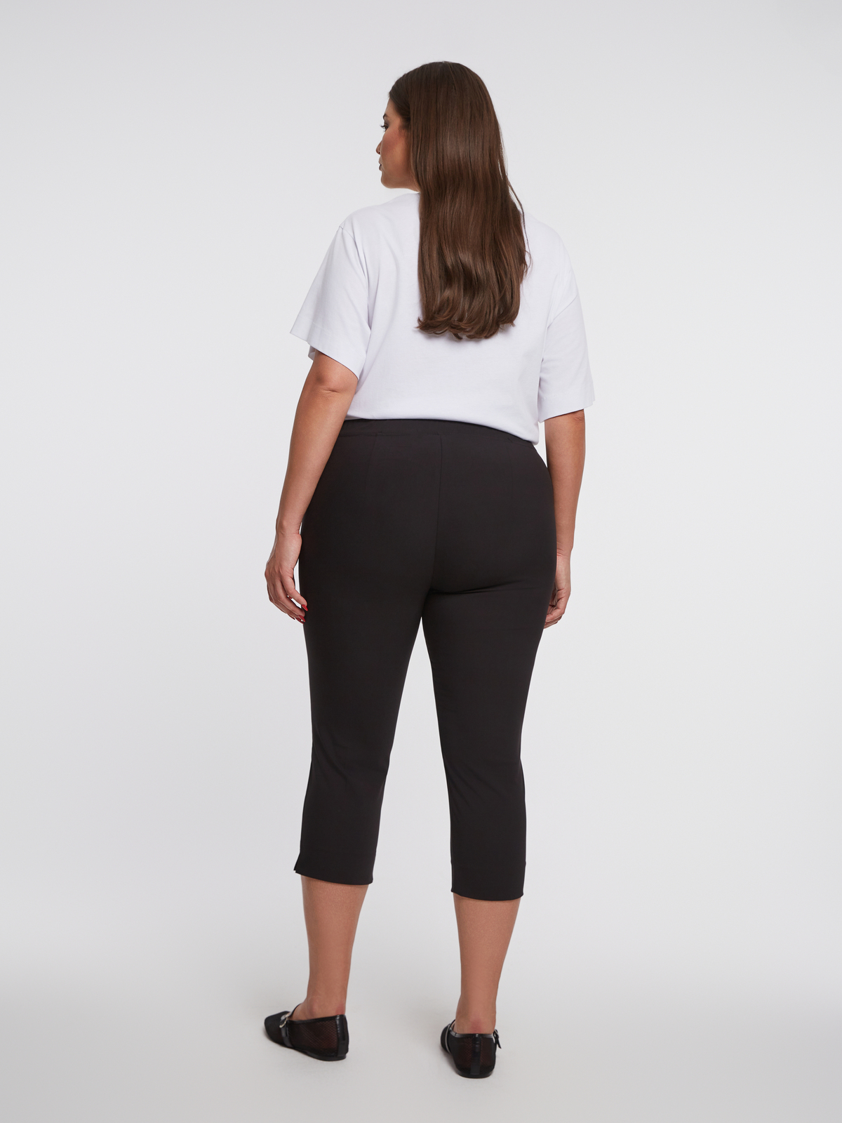 Basic βαμβακερό παντελόνι κάπρι φωτογραφία