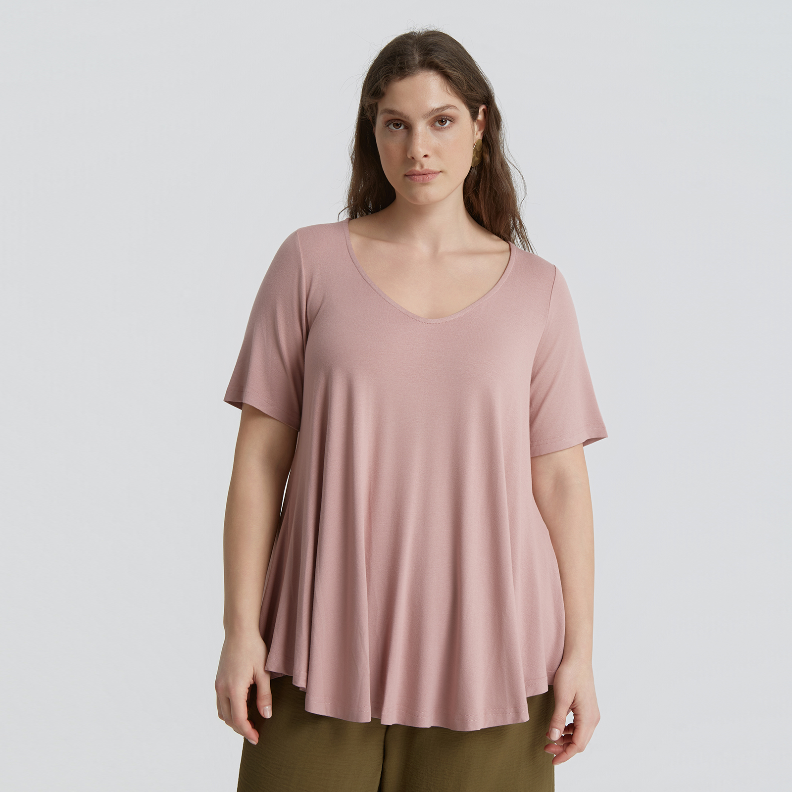 Basic curve hem top