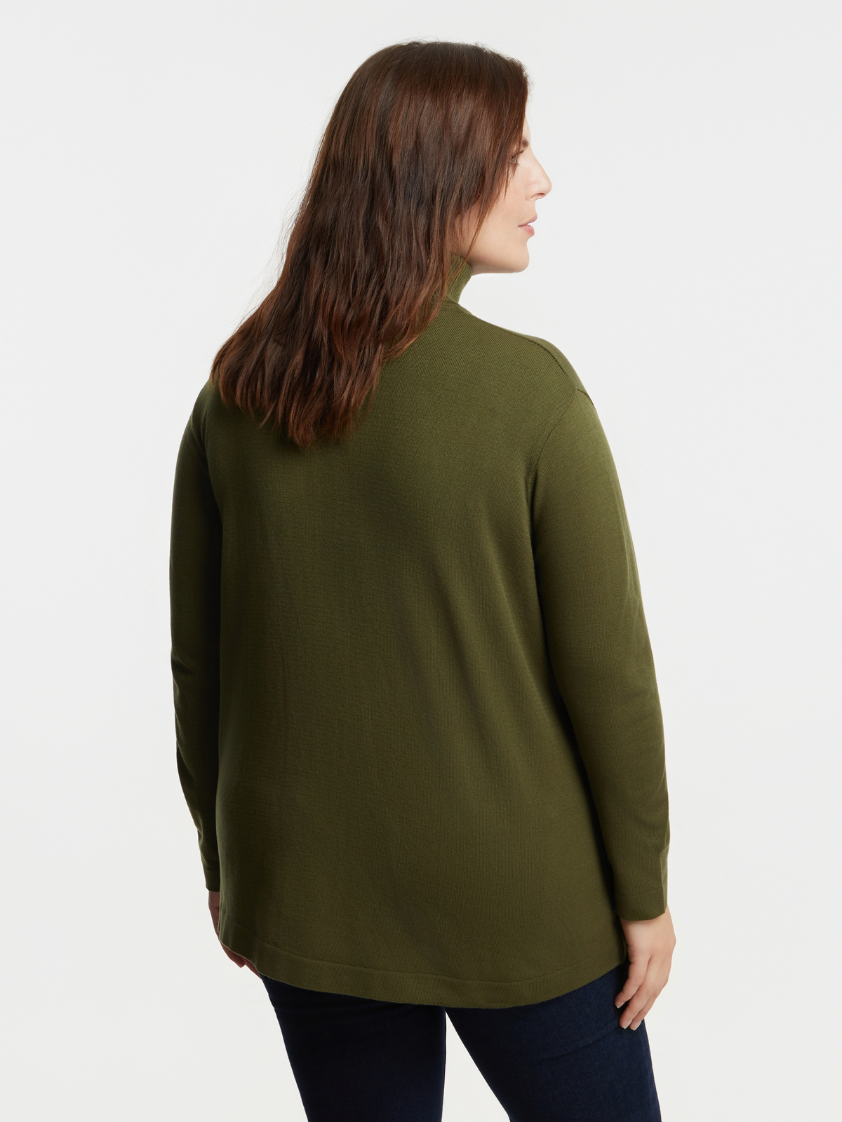 Basic πλεκτή μπλούζα ζιβάγκο με ραφή μπροστά φωτογραφία