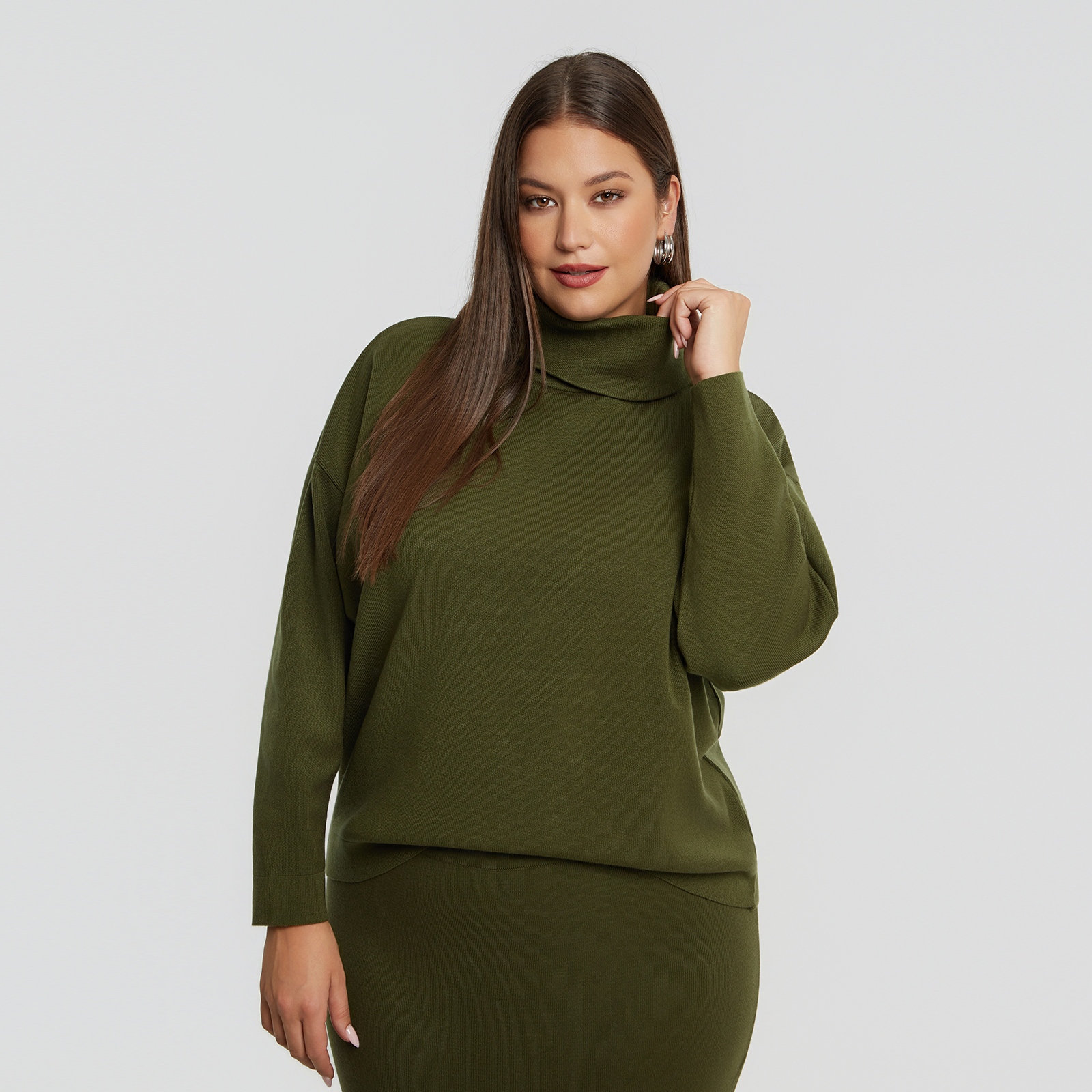 MAT FASHION Basic πλεκτή μπλούζα ζιβάγκο