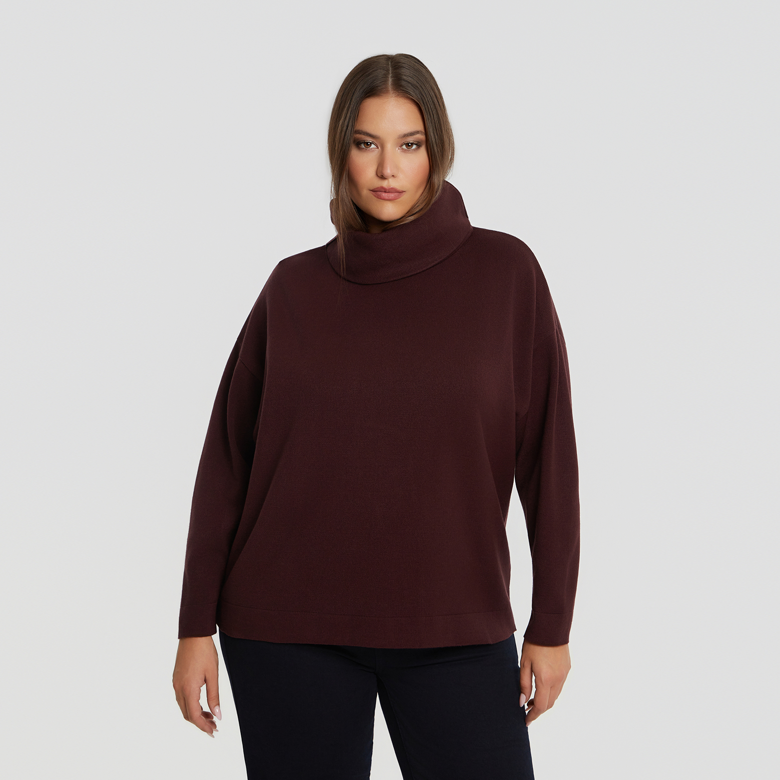 MAT FASHION Basic πλεκτή μπλούζα ζιβάγκο