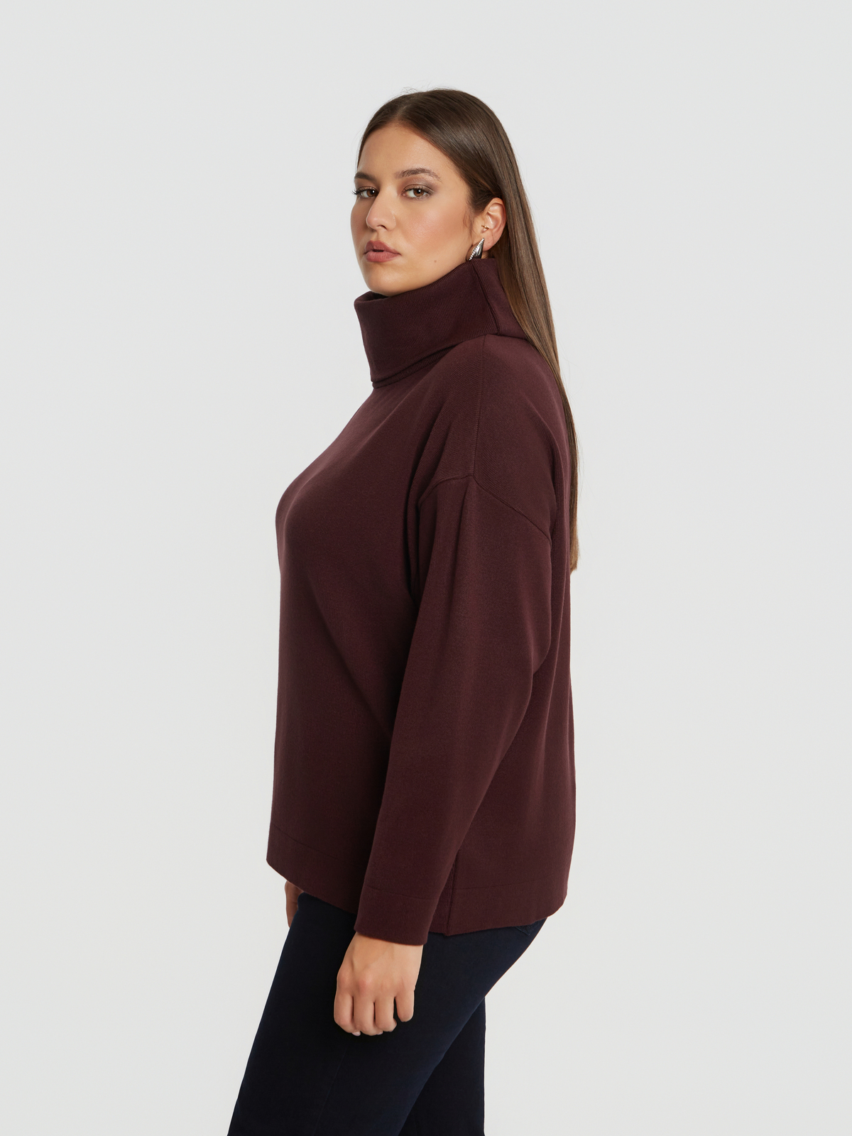 Basic πλεκτή μπλούζα ζιβάγκο φωτογραφία