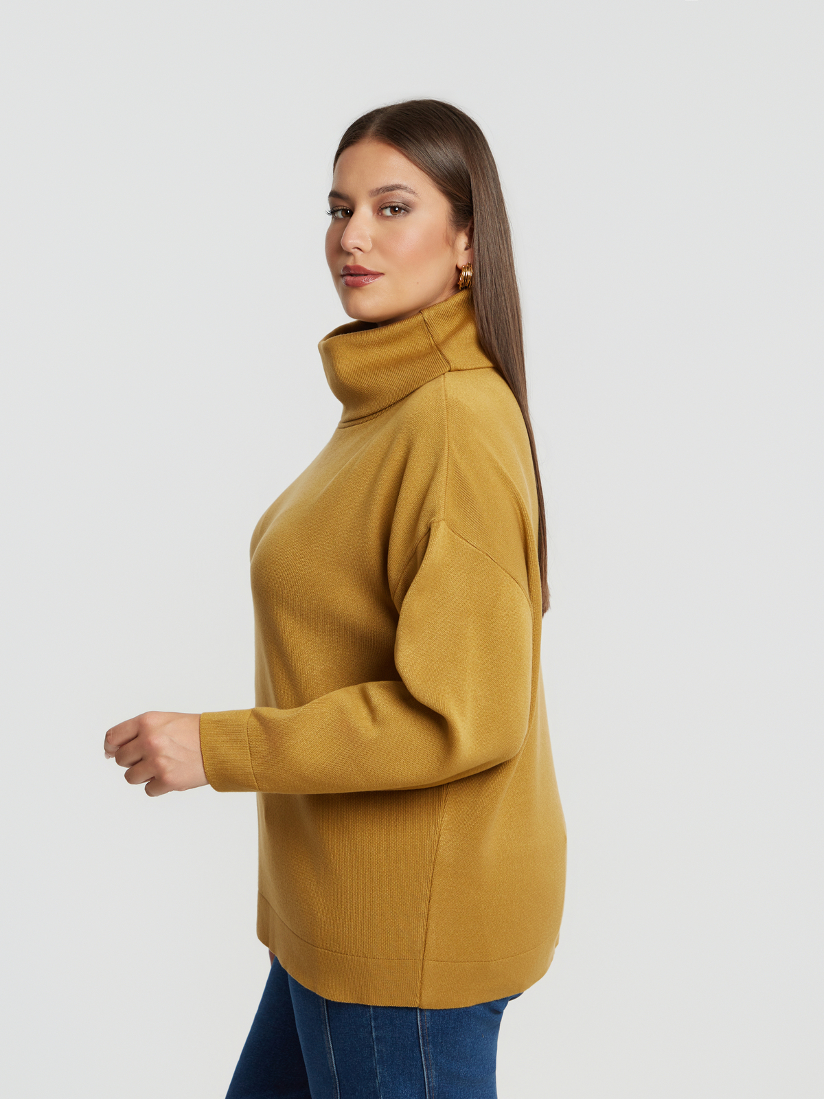 Basic πλεκτή μπλούζα ζιβάγκο φωτογραφία