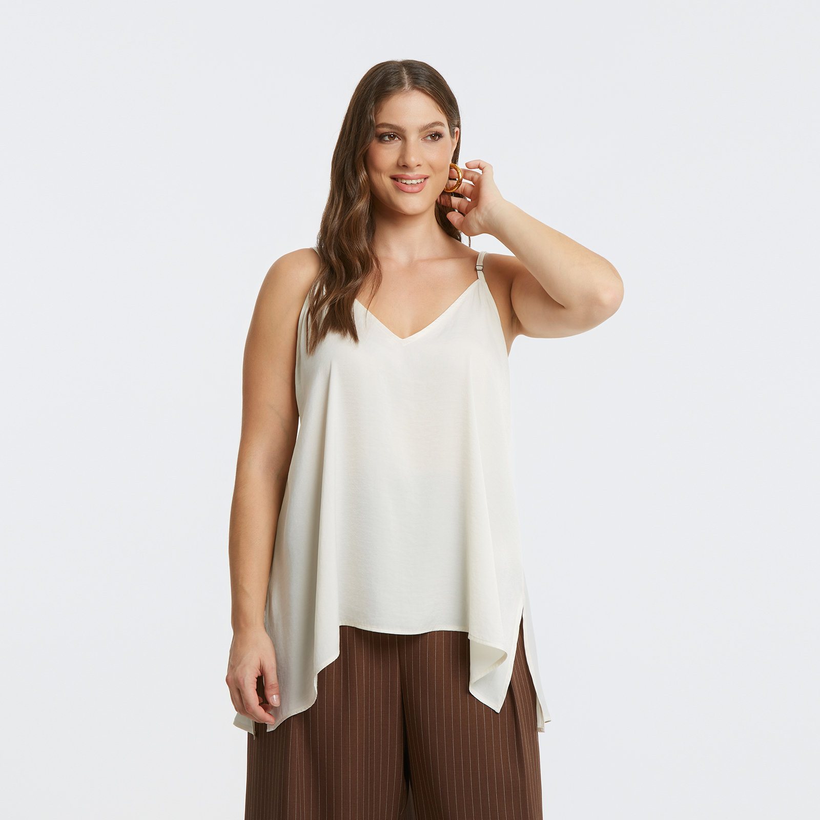 Basic satin cami top