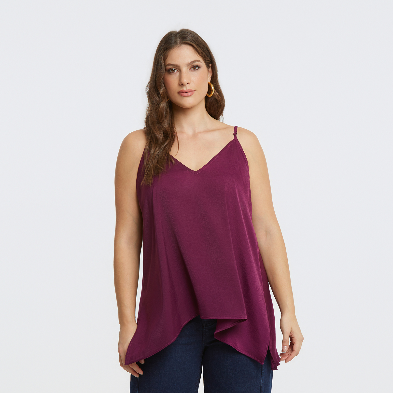 Basic satin cami top
