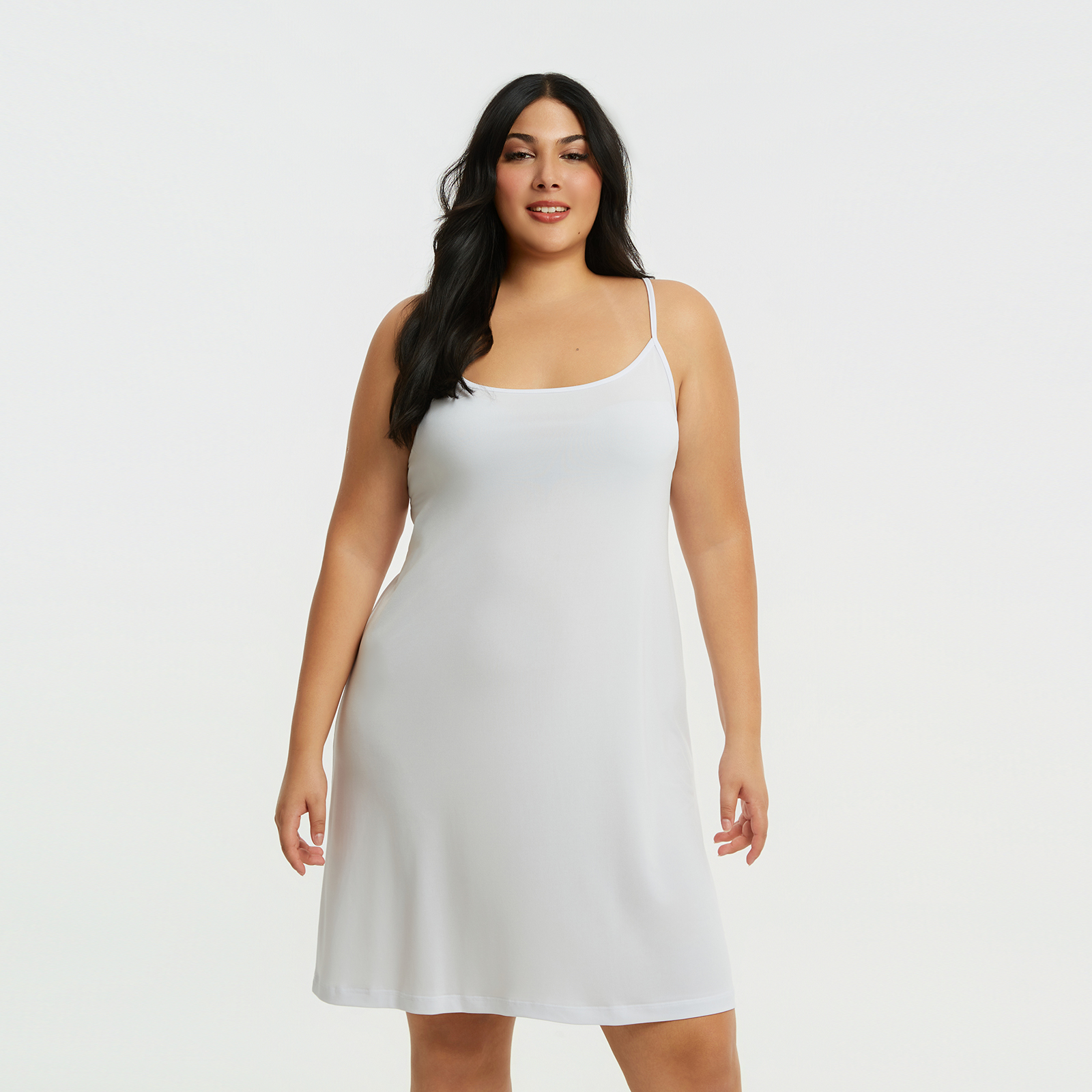 MAT FASHION Basic super jersey αμάνικο φόρεμα