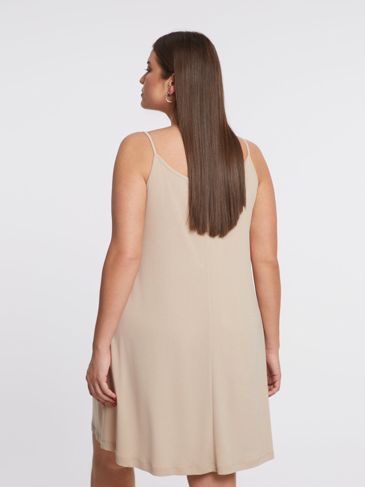 Basic super jersey αμάνικο φόρεμα φωτογραφία