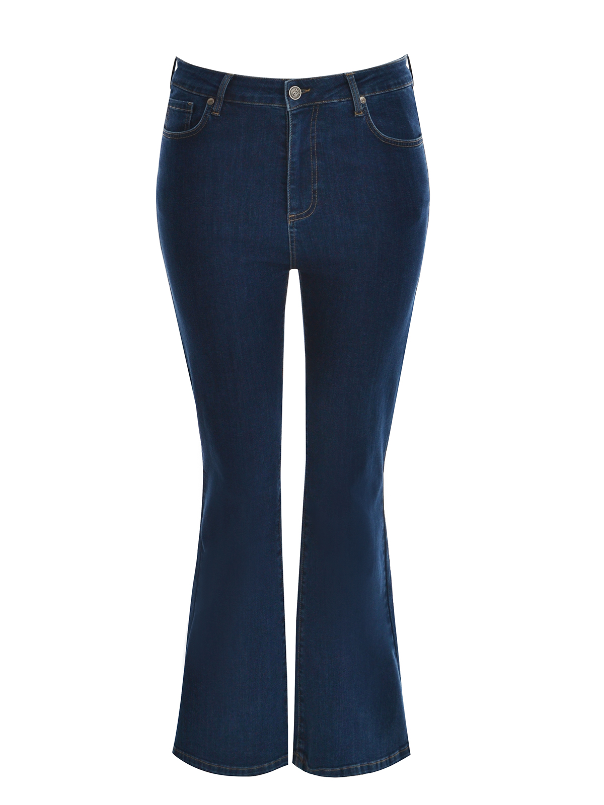 Τζιν μπλε σε γραμμή bootcut φωτογραφία