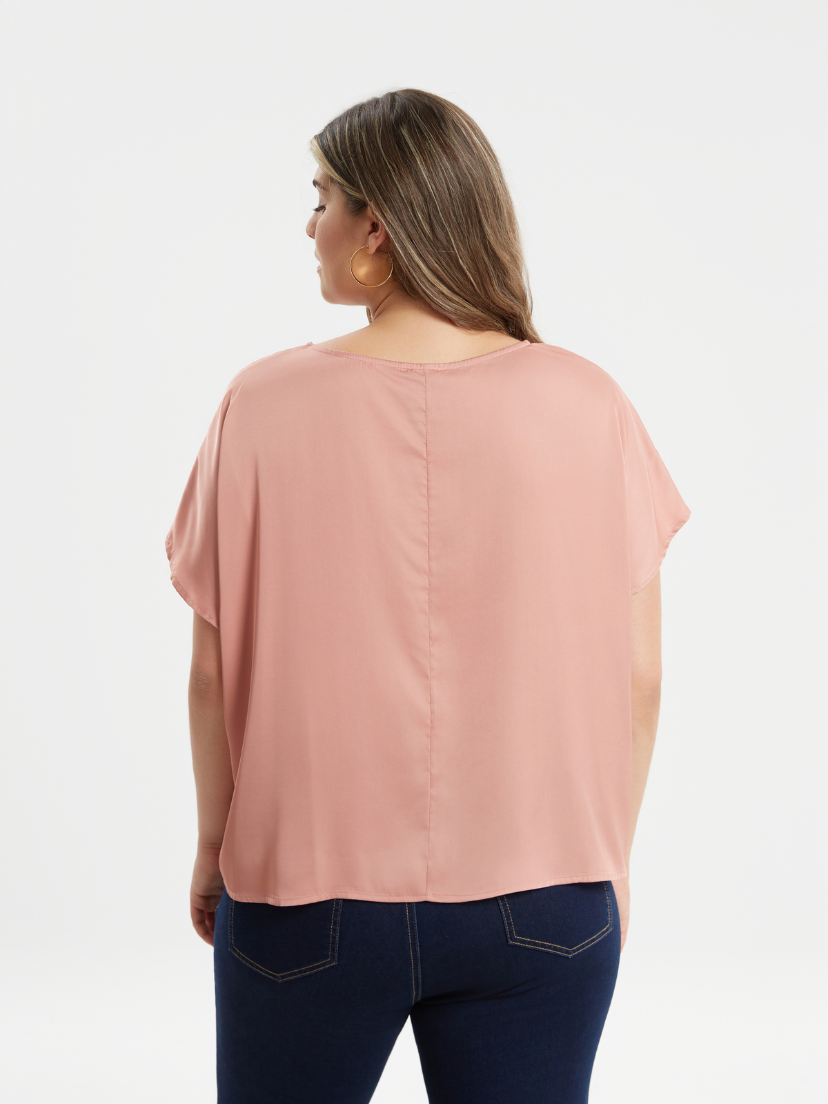 Μπλούζα σατέν boxy φωτογραφία