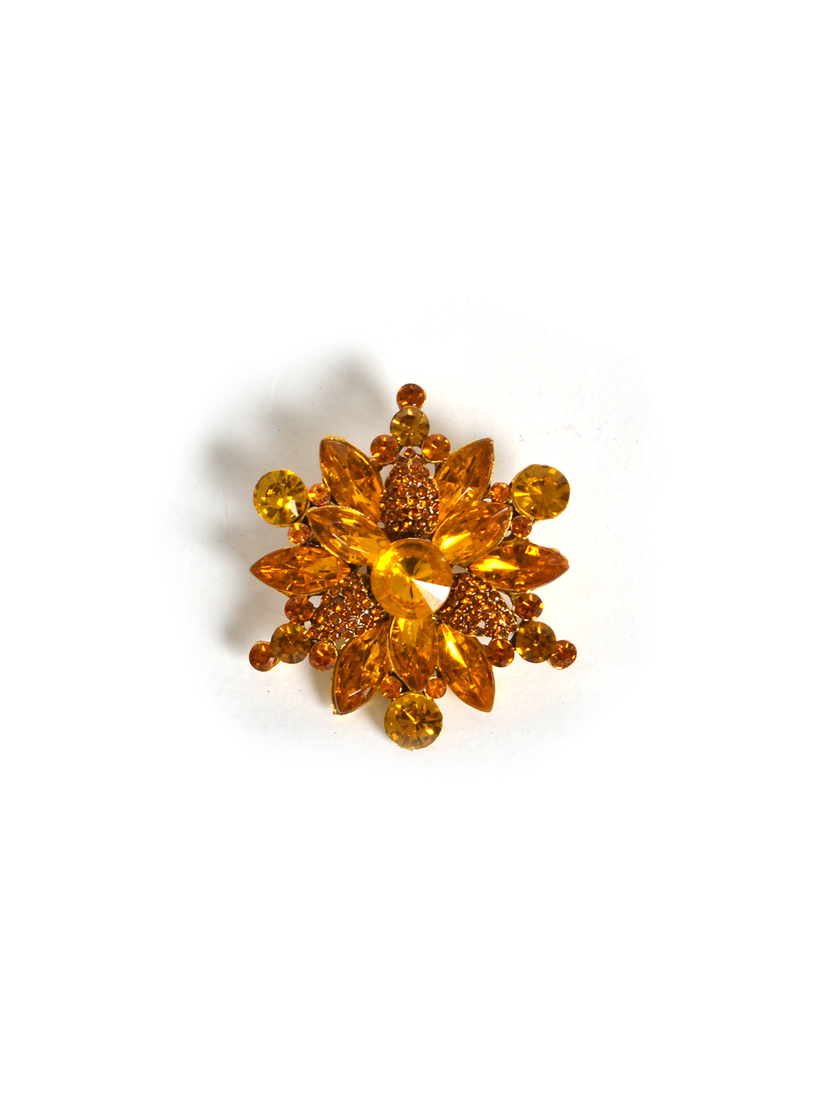 Καρφίτσα λουλούδι με strass φωτογραφία