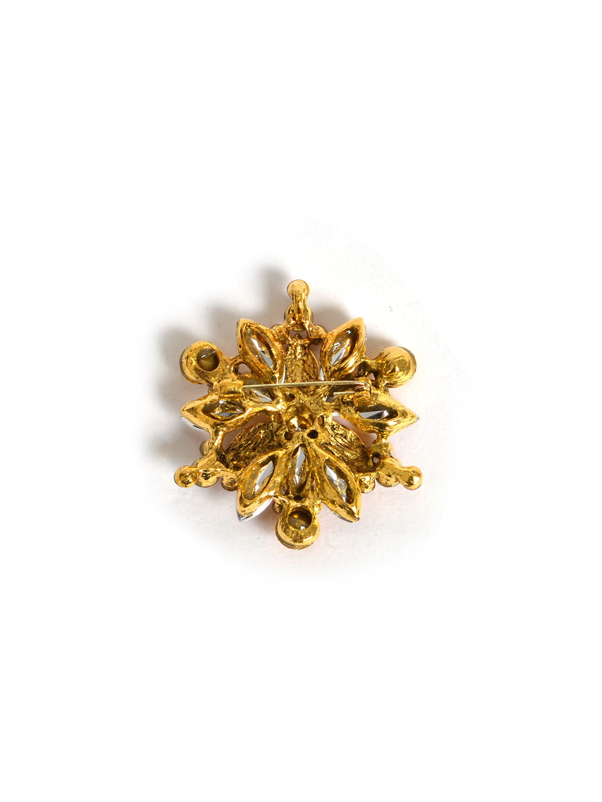 Καρφίτσα λουλούδι με strass φωτογραφία