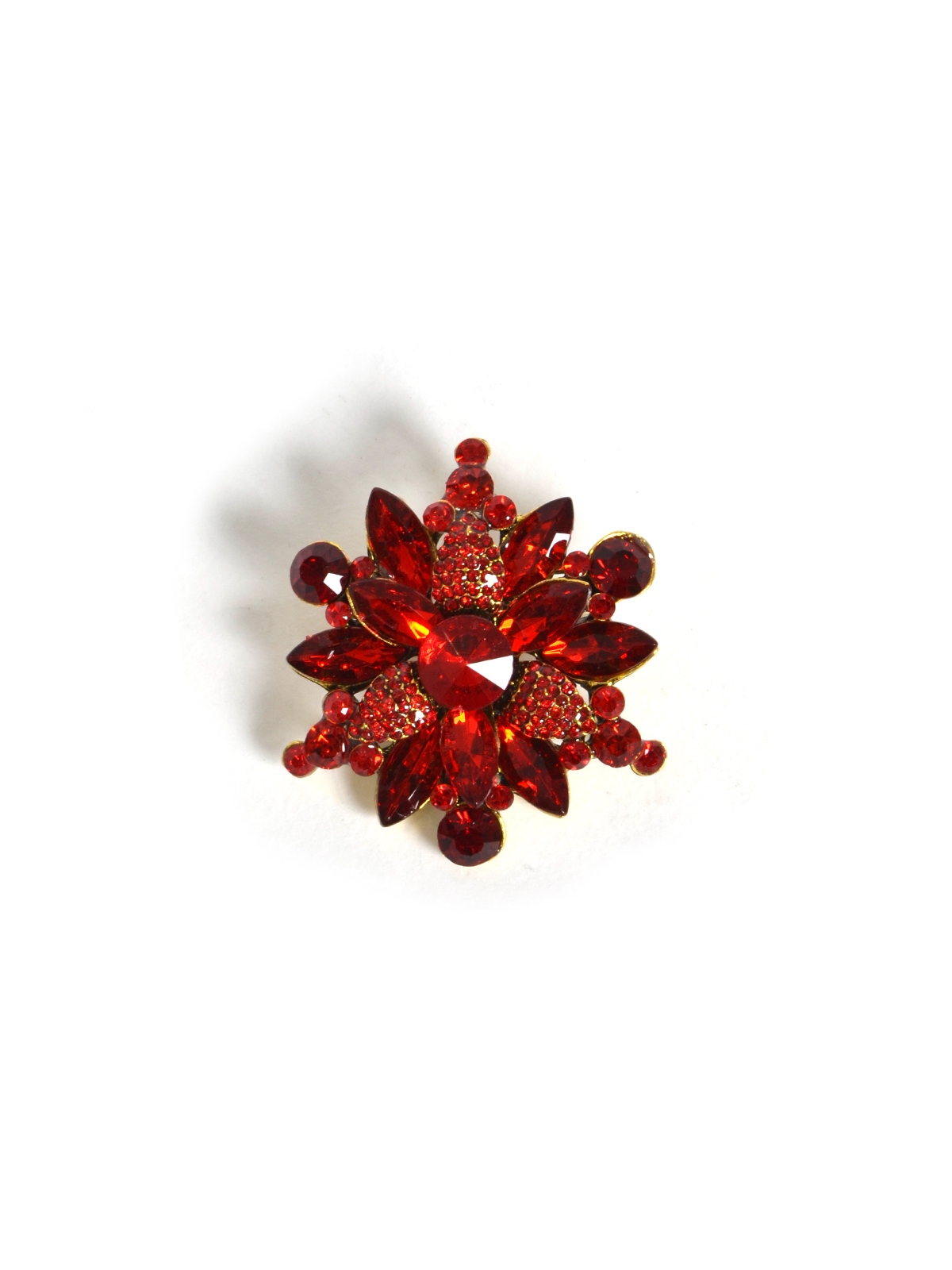 Καρφίτσα λουλούδι με strass φωτογραφία