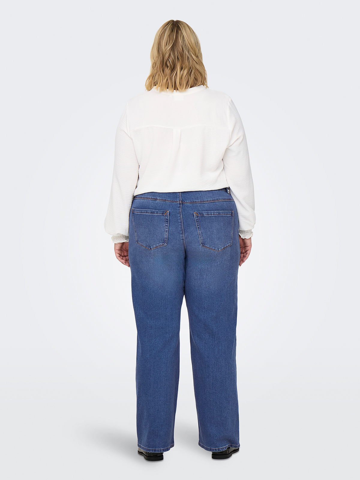 Τζιν Carsnow ψηλόμεσο wide leg φωτογραφία