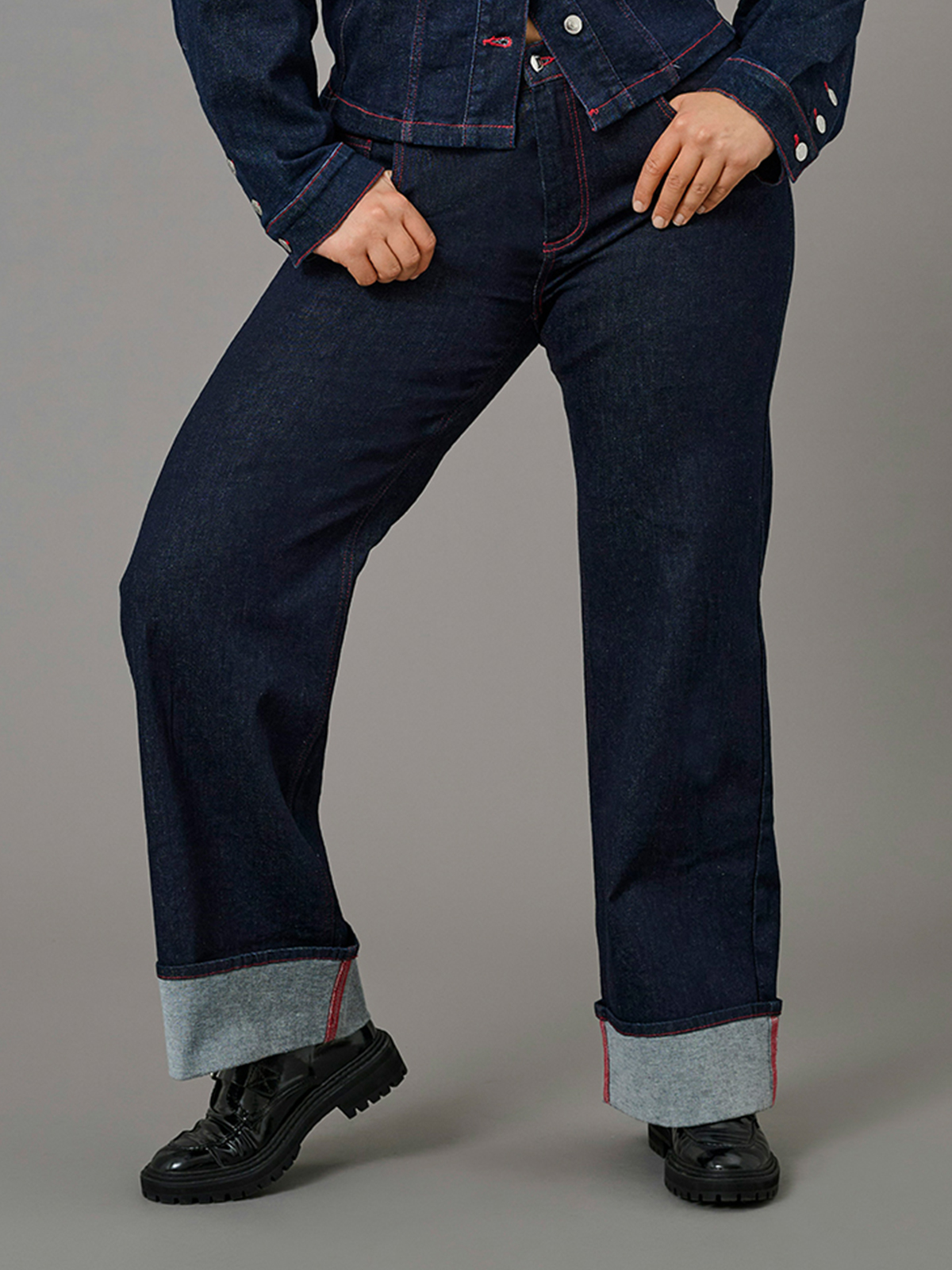 Τζιν wide-leg Carwilly φωτογραφία
