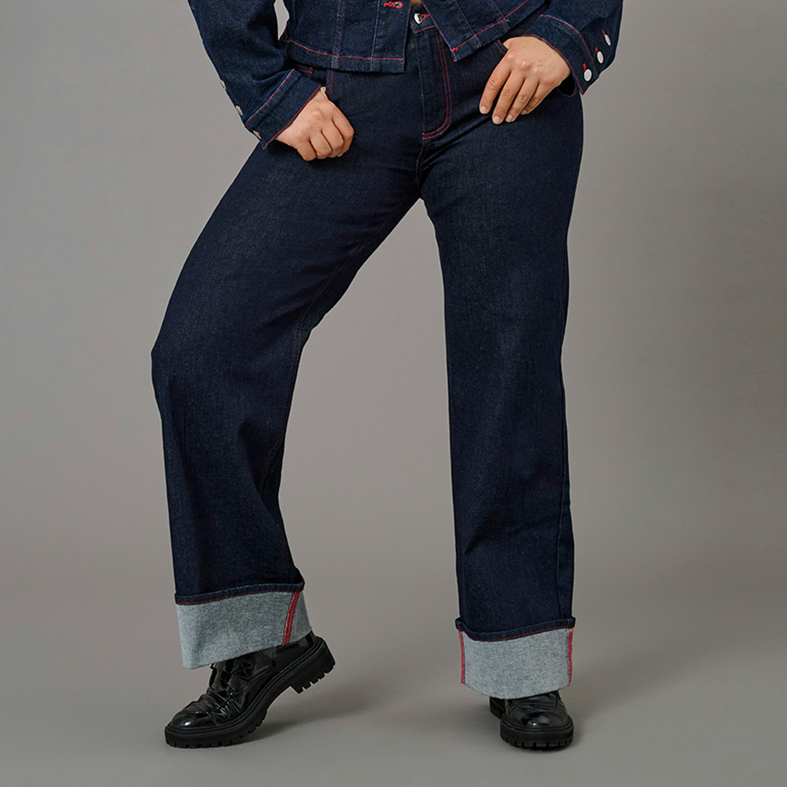 ONLY CARMAKOMA Τζιν wide-leg Carwilly