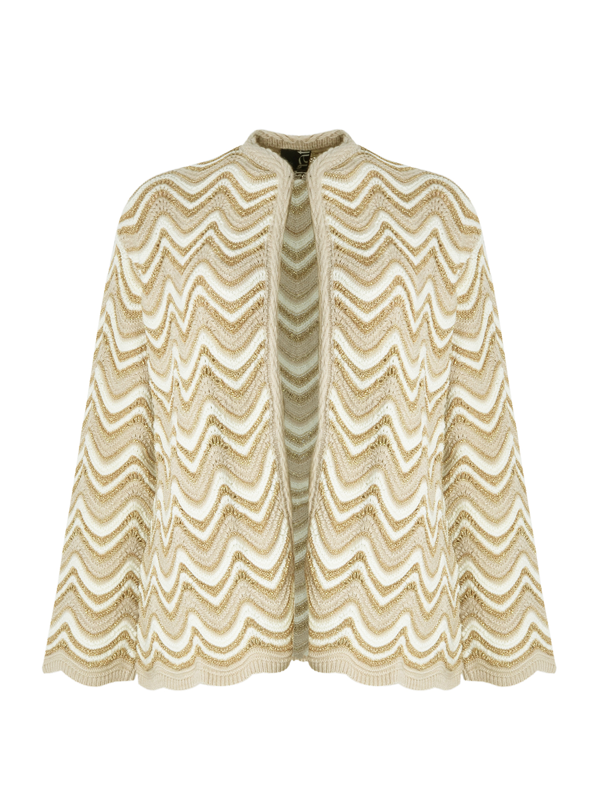 Ζακέτα πλεκτή με ζιγκ-ζαγκ σχέδιο φωτογραφία