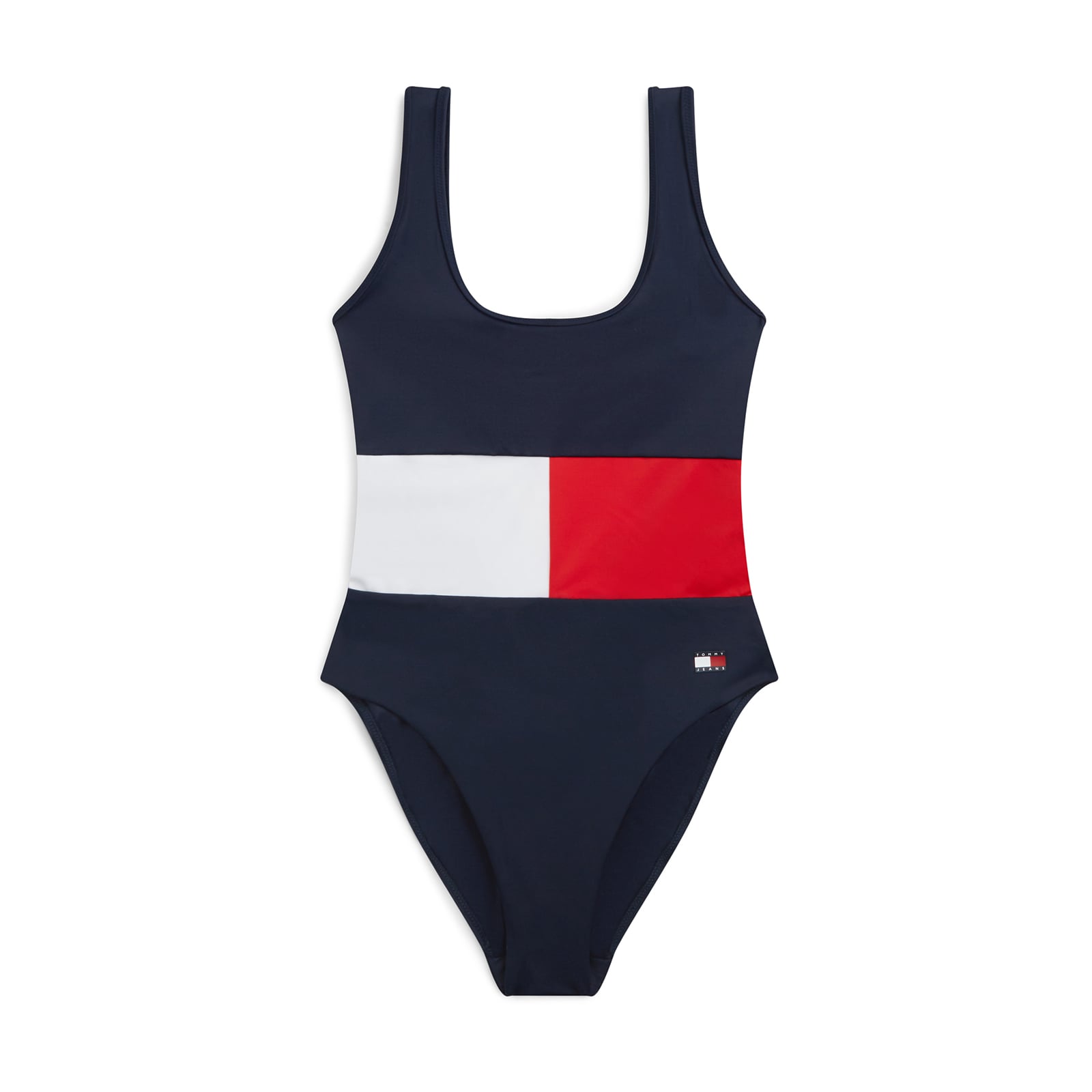 Μαγιό Ολόσωμο Colour-Blocked Scoop Back