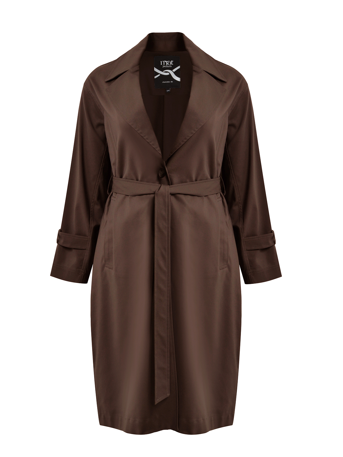 Βαμβακερή καπαρντίνα με ζώνη φωτογραφία