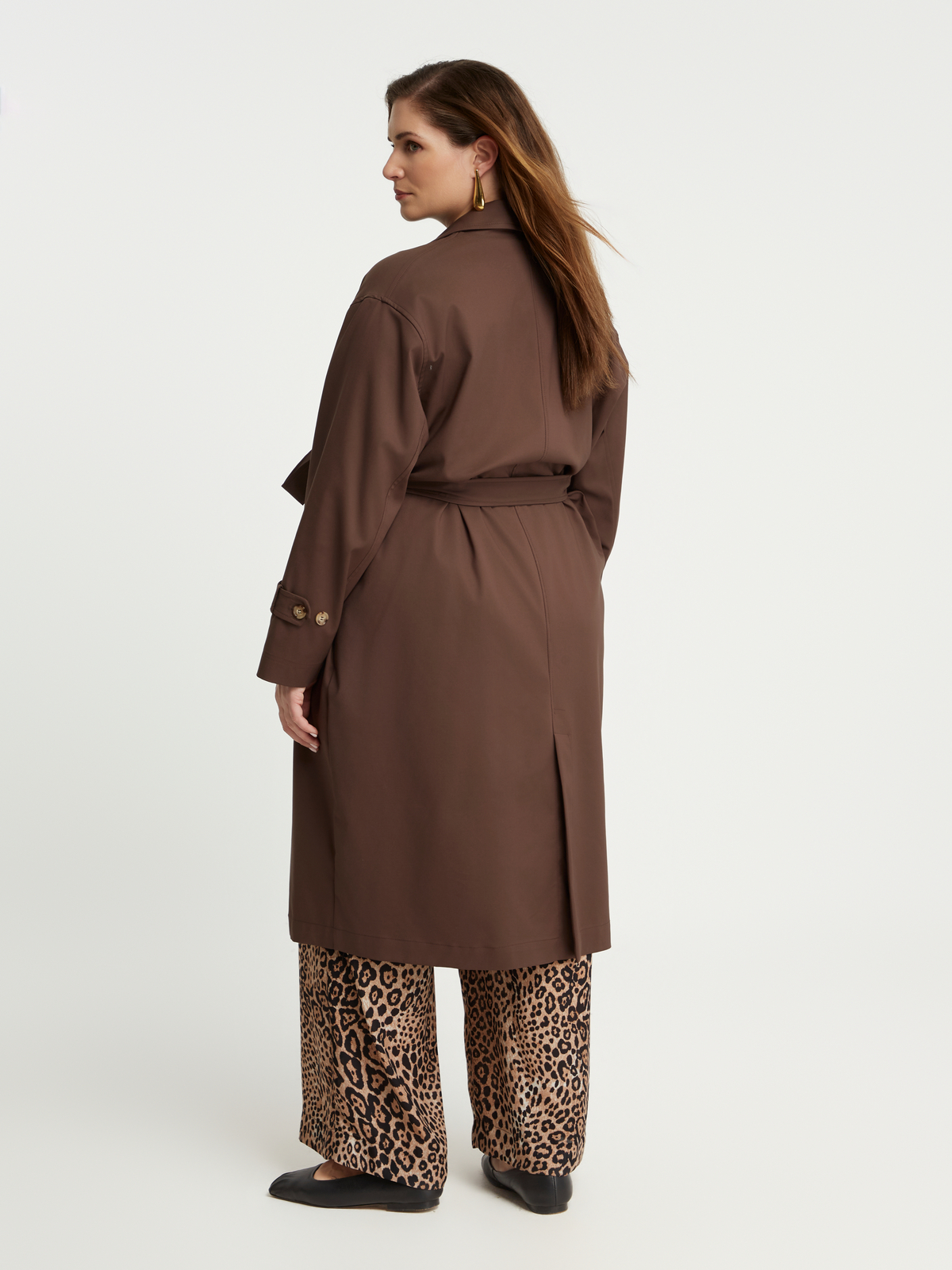 Βαμβακερή καπαρντίνα με ζώνη φωτογραφία