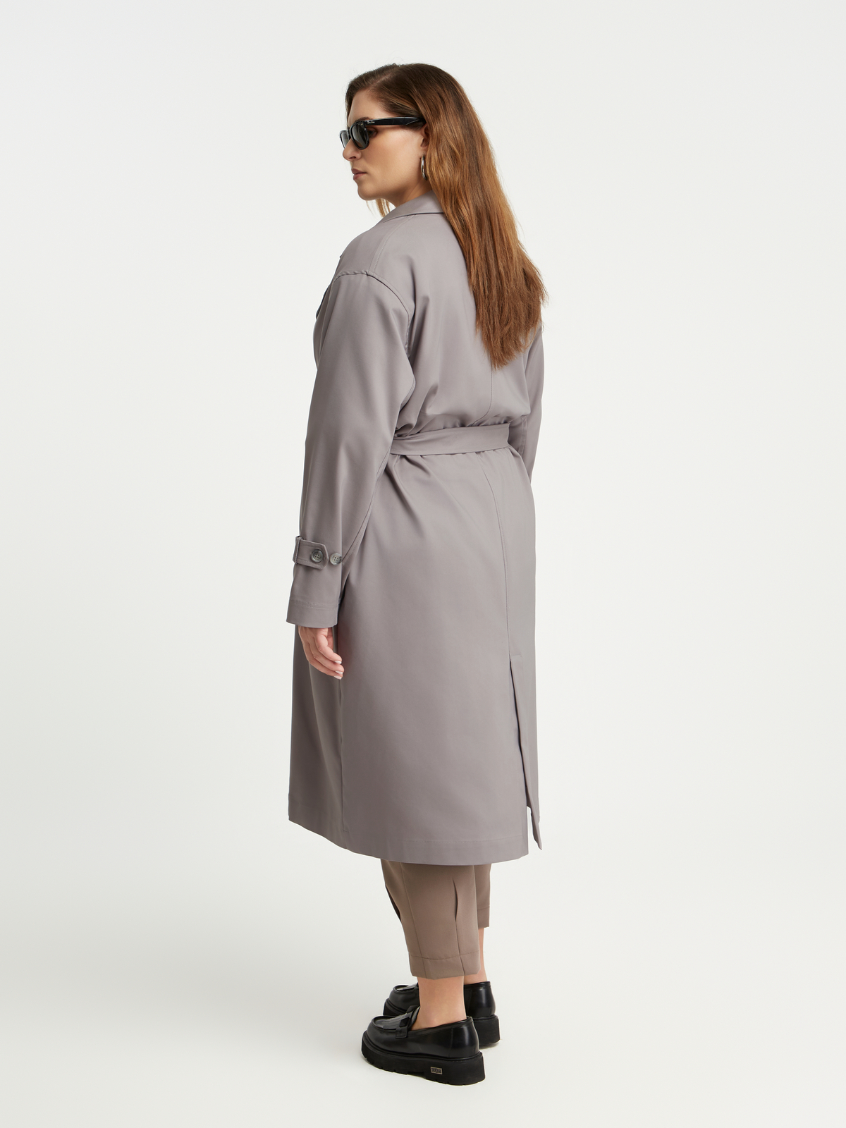 Βαμβακερή καπαρντίνα με ζώνη φωτογραφία