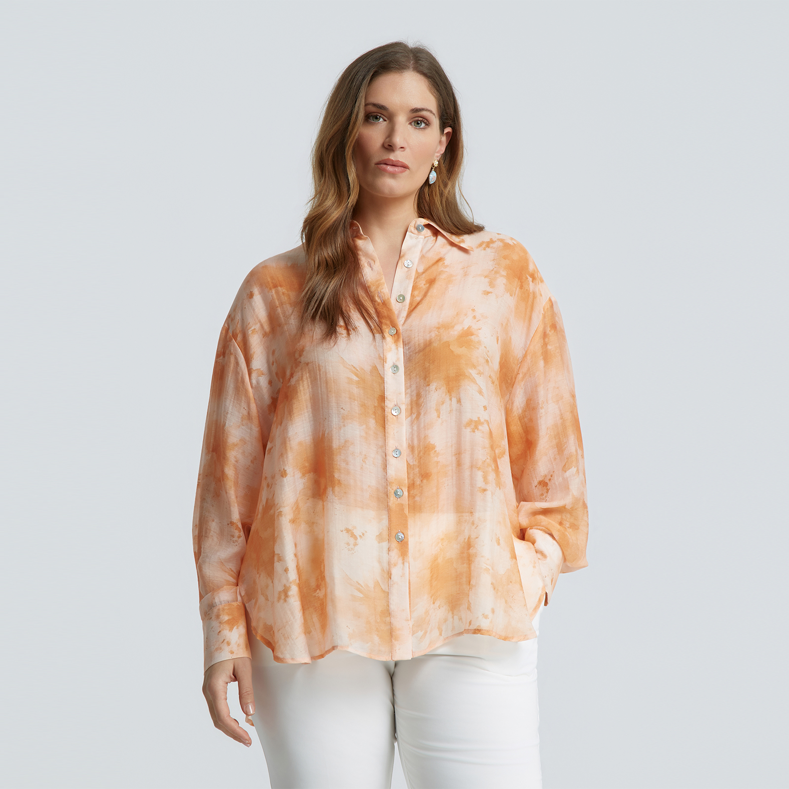 Βαμβακερό artistic-print πουκάμισο