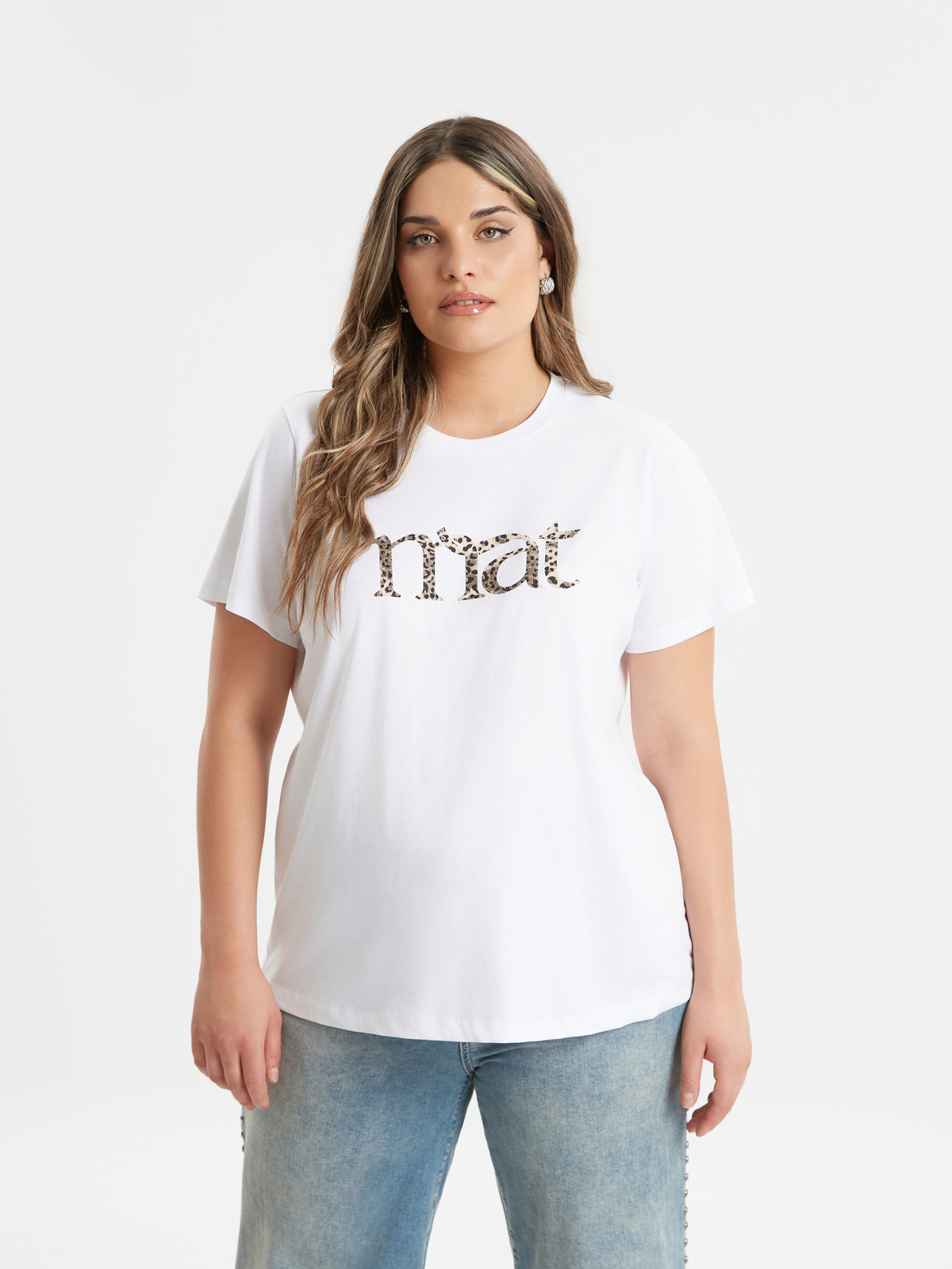 Μπλούζα t-shirt με λεοπάρ mat logo φωτογραφία
