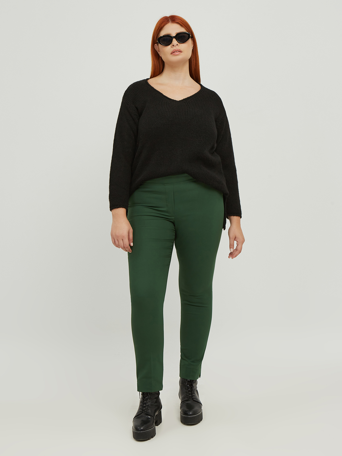 Basic βαμβακερό παντελόνι Anny φωτογραφία