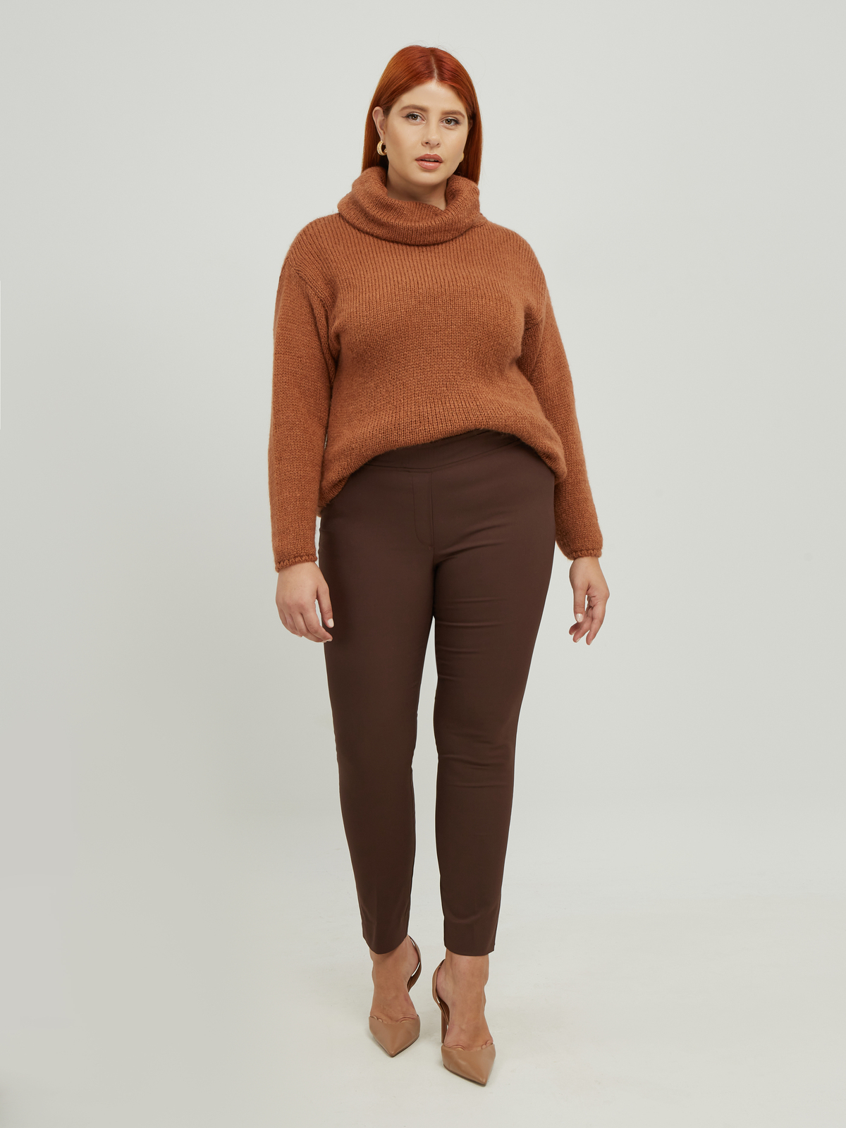 Basic βαμβακερό παντελόνι Anny φωτογραφία