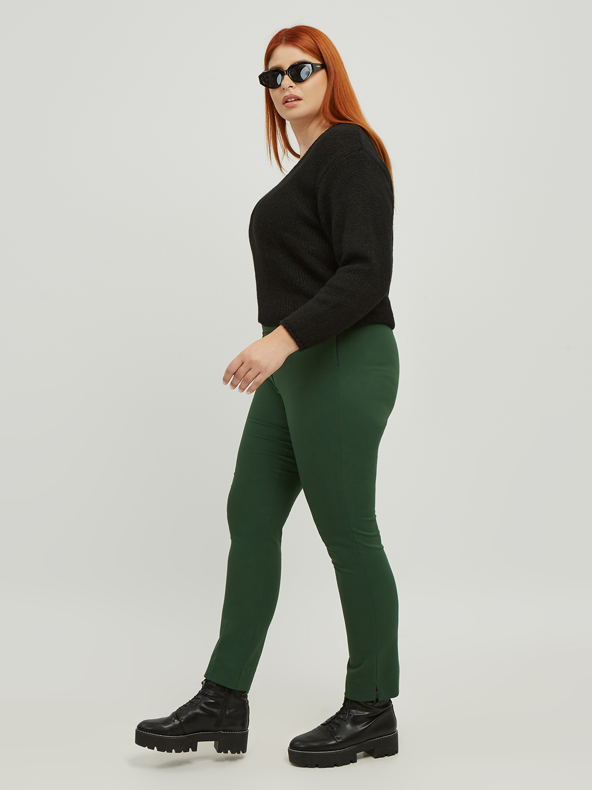 Basic βαμβακερό παντελόνι Anny φωτογραφία